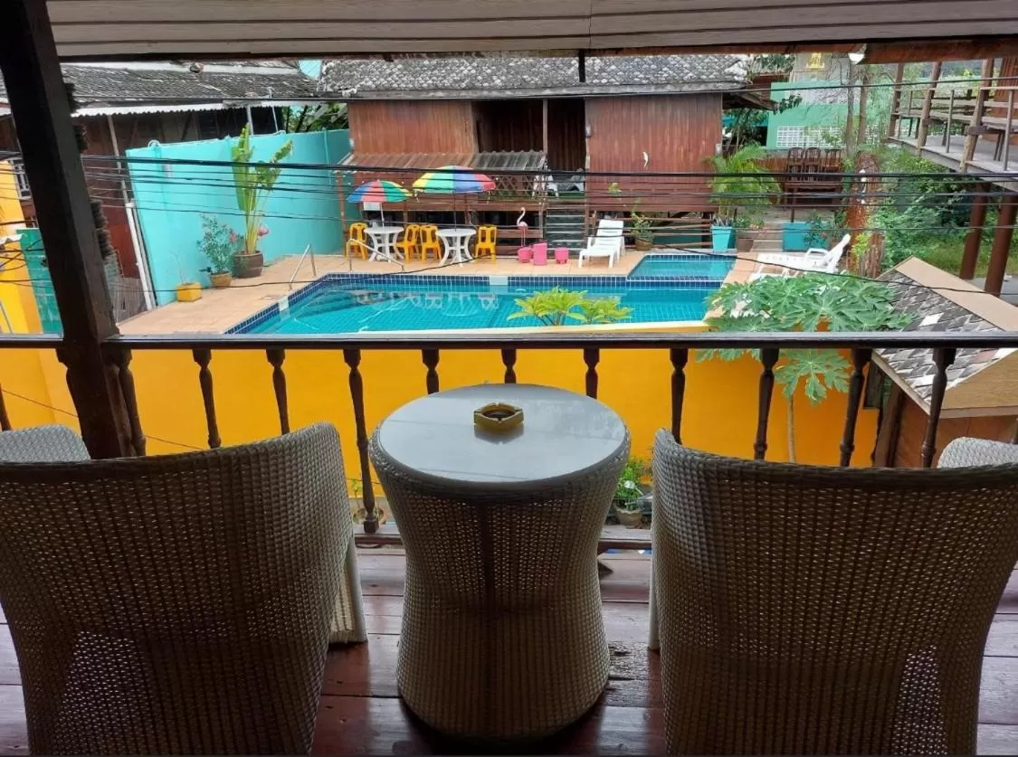 Patio, Pool View in MANDARIN LODGE by victor