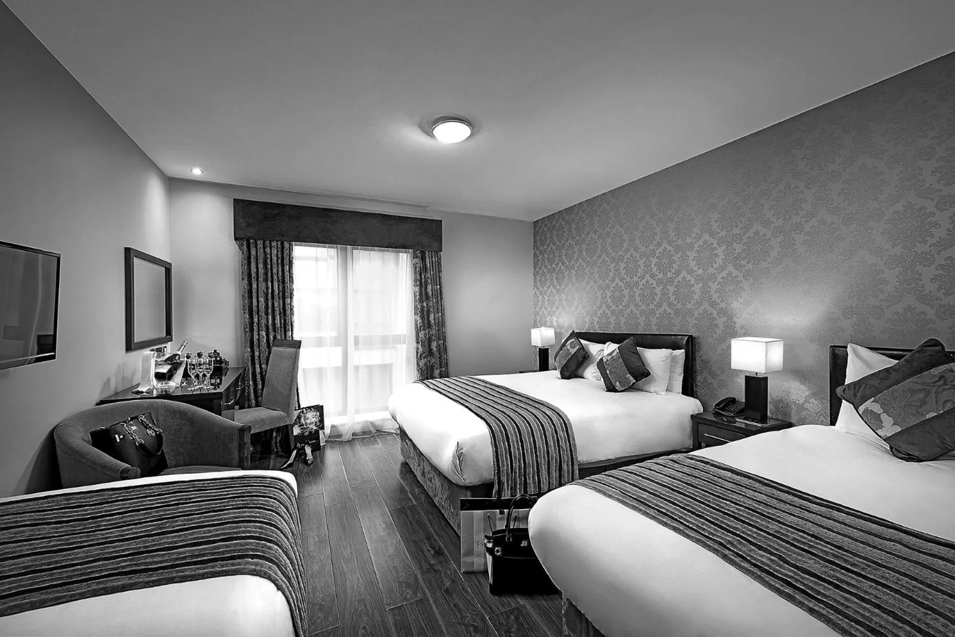 Bed in George Limerick Hotel