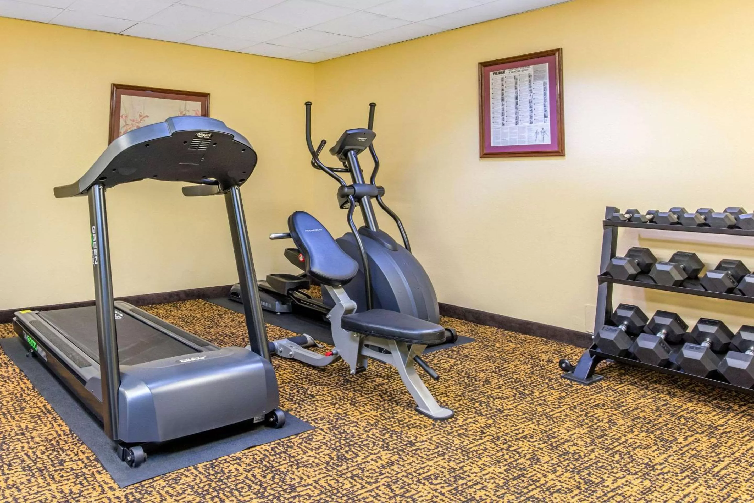Fitness centre/facilities in Quality Inn & Suites Montgomery East Carmichael Rd
