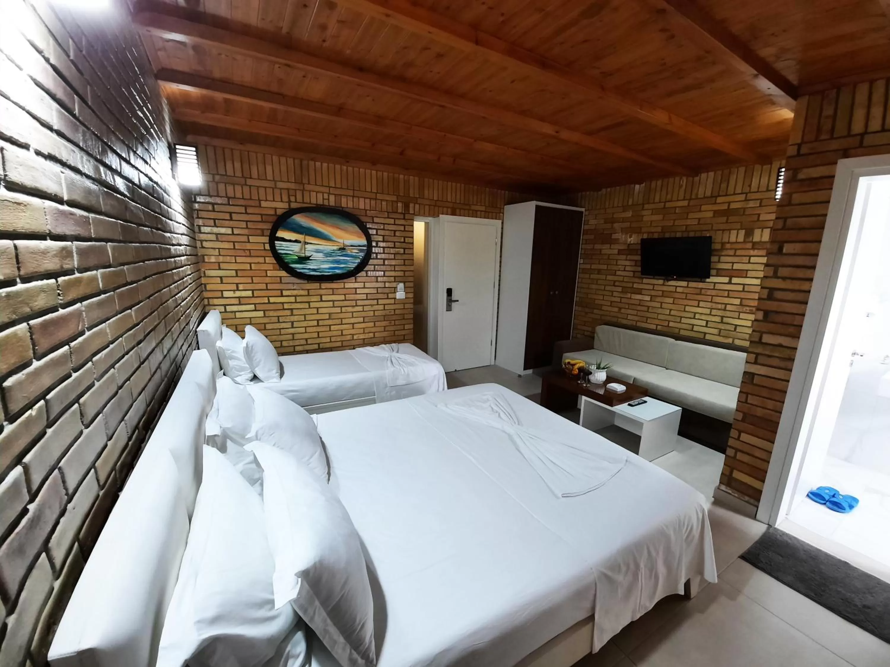 Bed in Hotel Piccolino