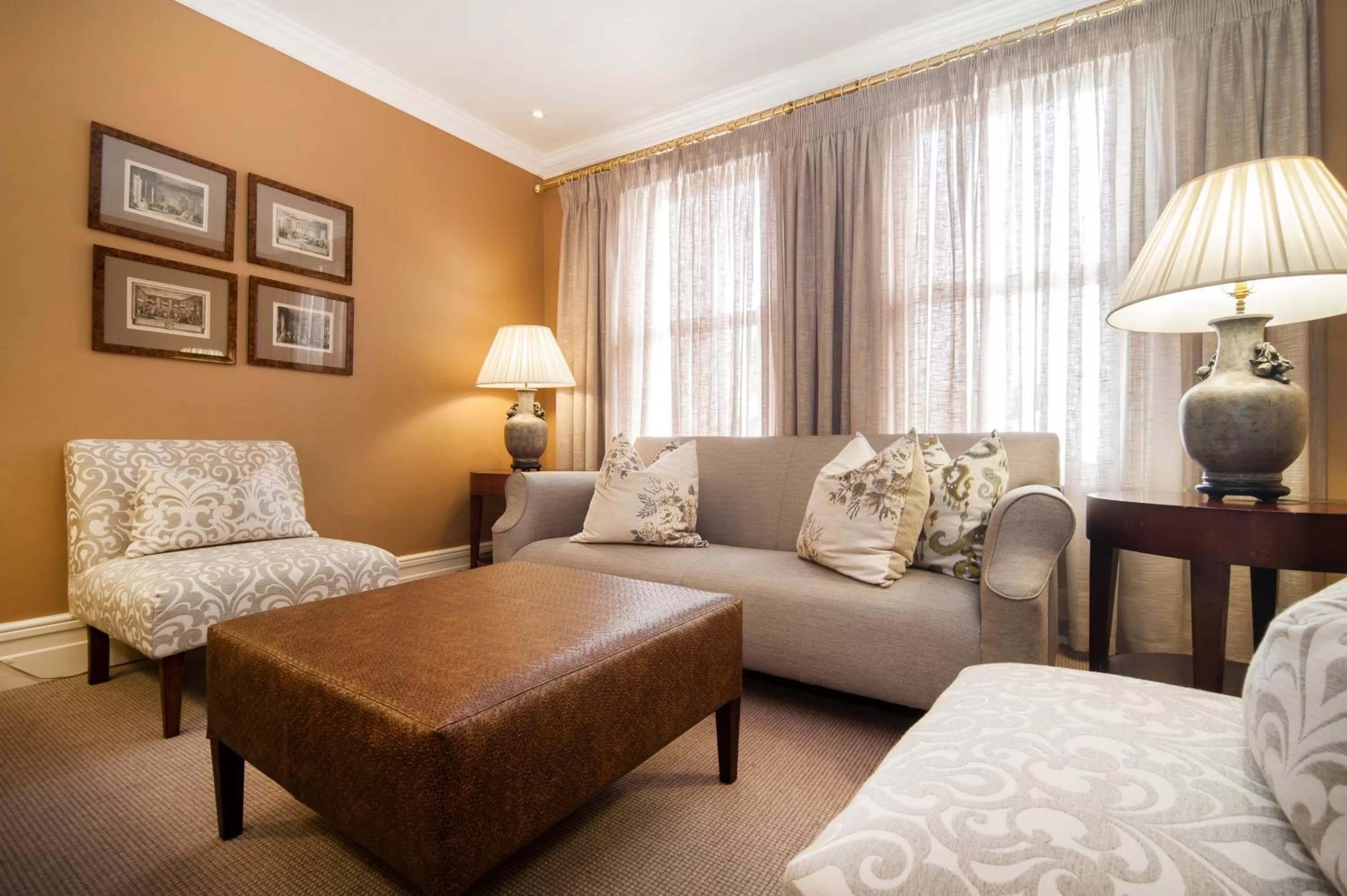 Seating area in Quarters Hotel