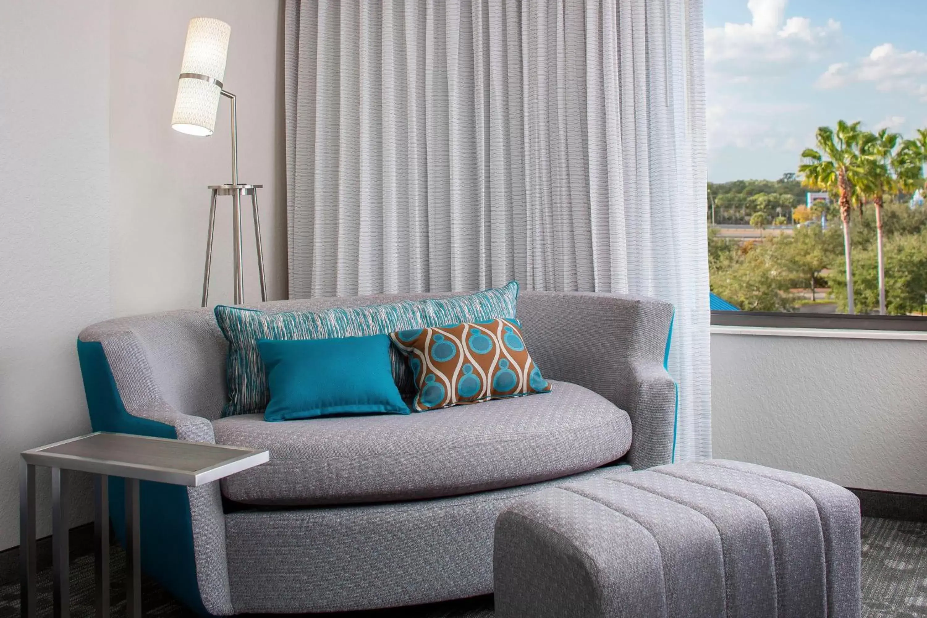 King Room with Sofa Bed and Adapted Tub - Mobility and Hearing Accessible in Courtyard by Marriott Orlando Lake Buena Vista in the Marriott Village King Room with Sofa Bed and Adapted Tub - Mobility and Hearing Accessible in Courtyard by Marriott Orlando Lake Buena Vista in the Marriott Village