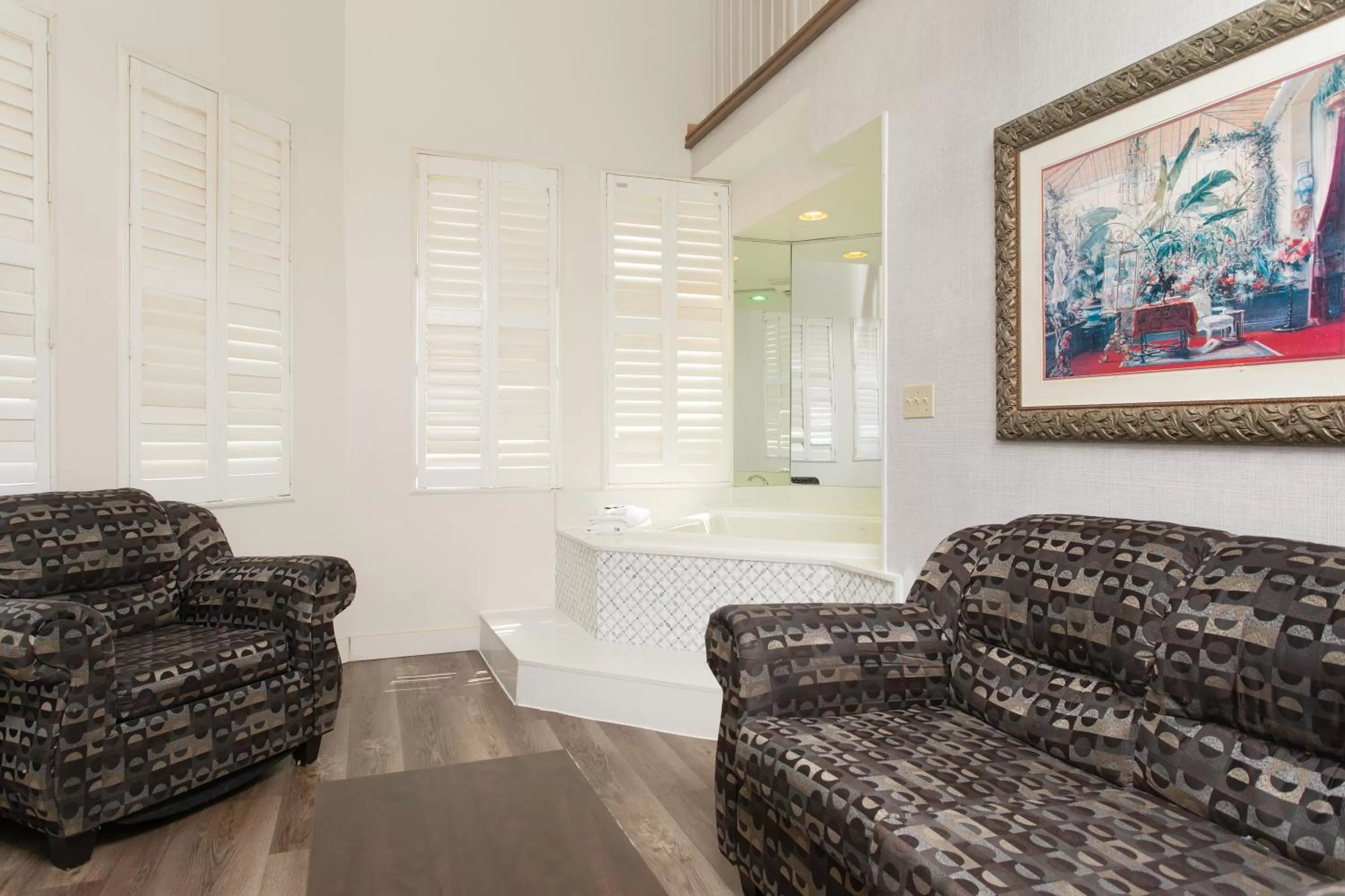 Living room in Super 5 Inn