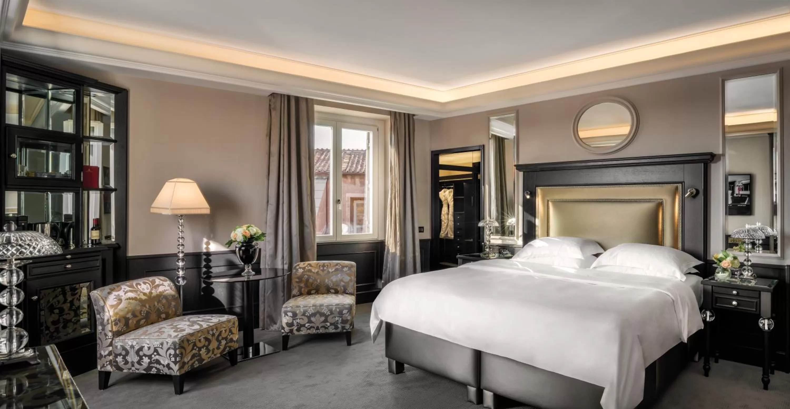 Bedroom, Bed in Hassler Roma