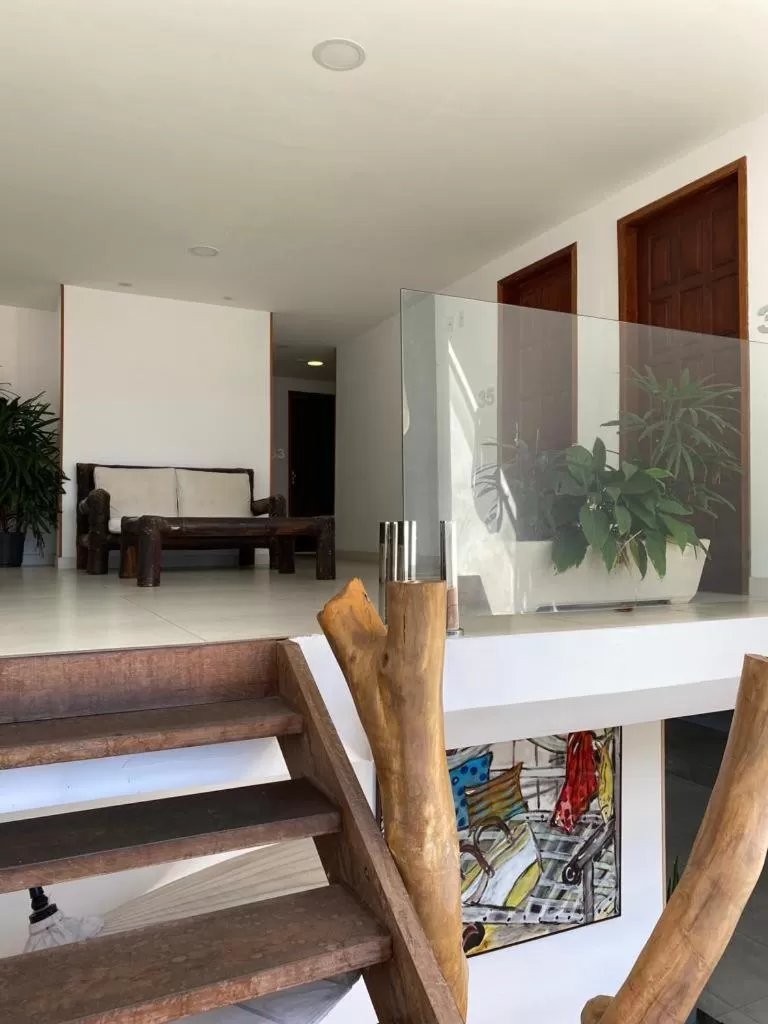 Seating area in Pousada do Timoneiro