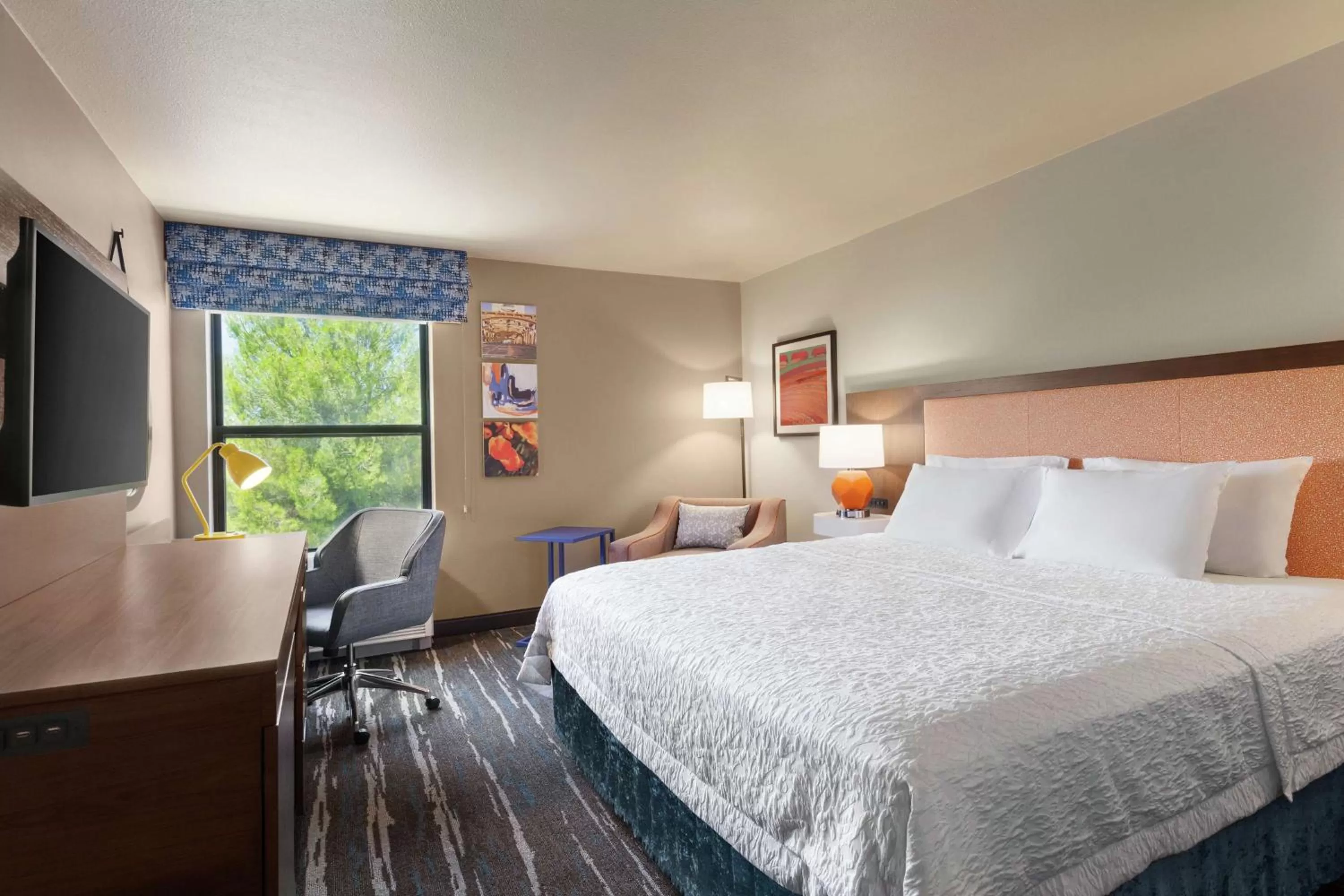 Bed in Hampton Inn Sacramento/Rancho Cordova