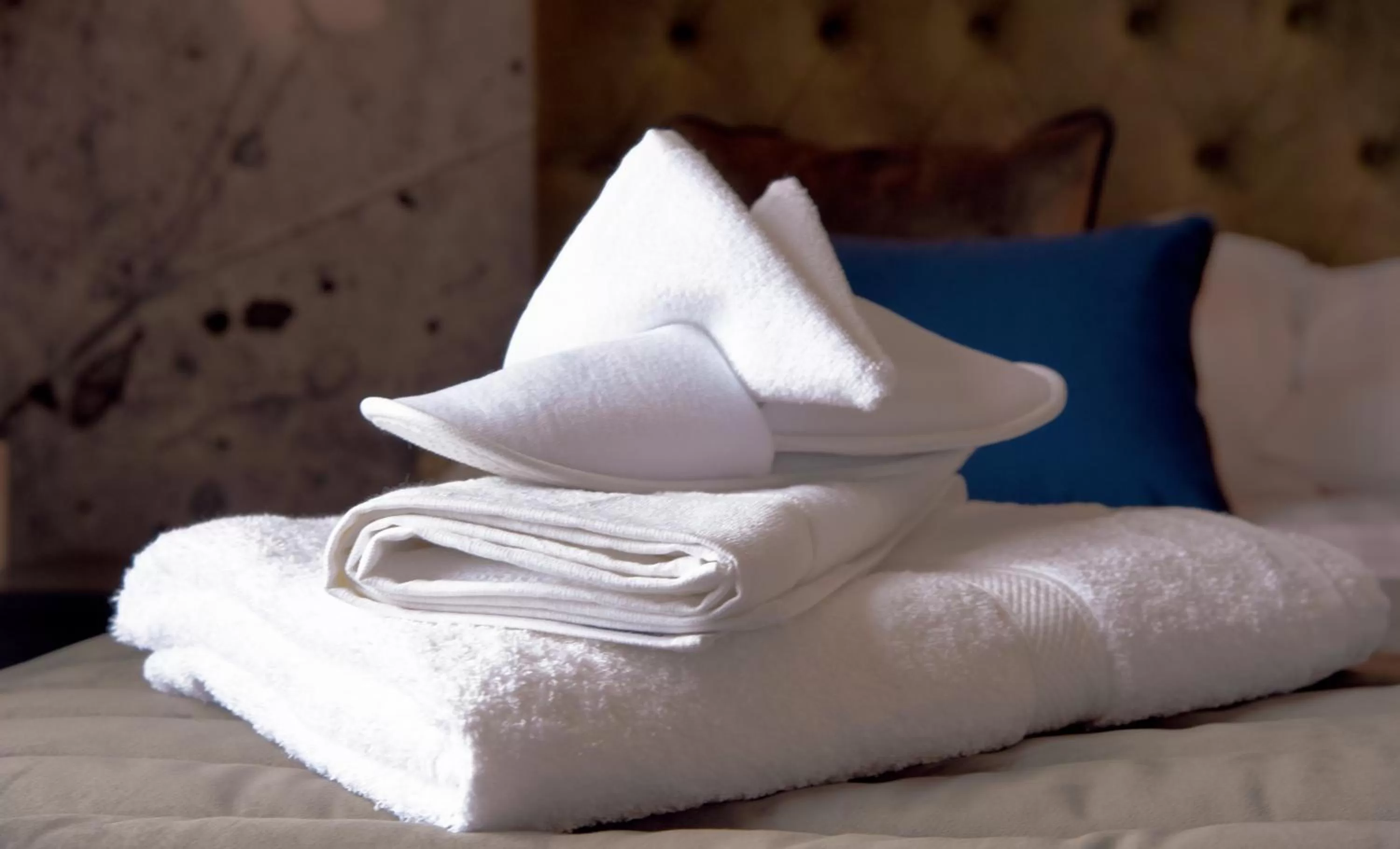 Bed in The Strand Hotel, the former residence of Oscar Wilde