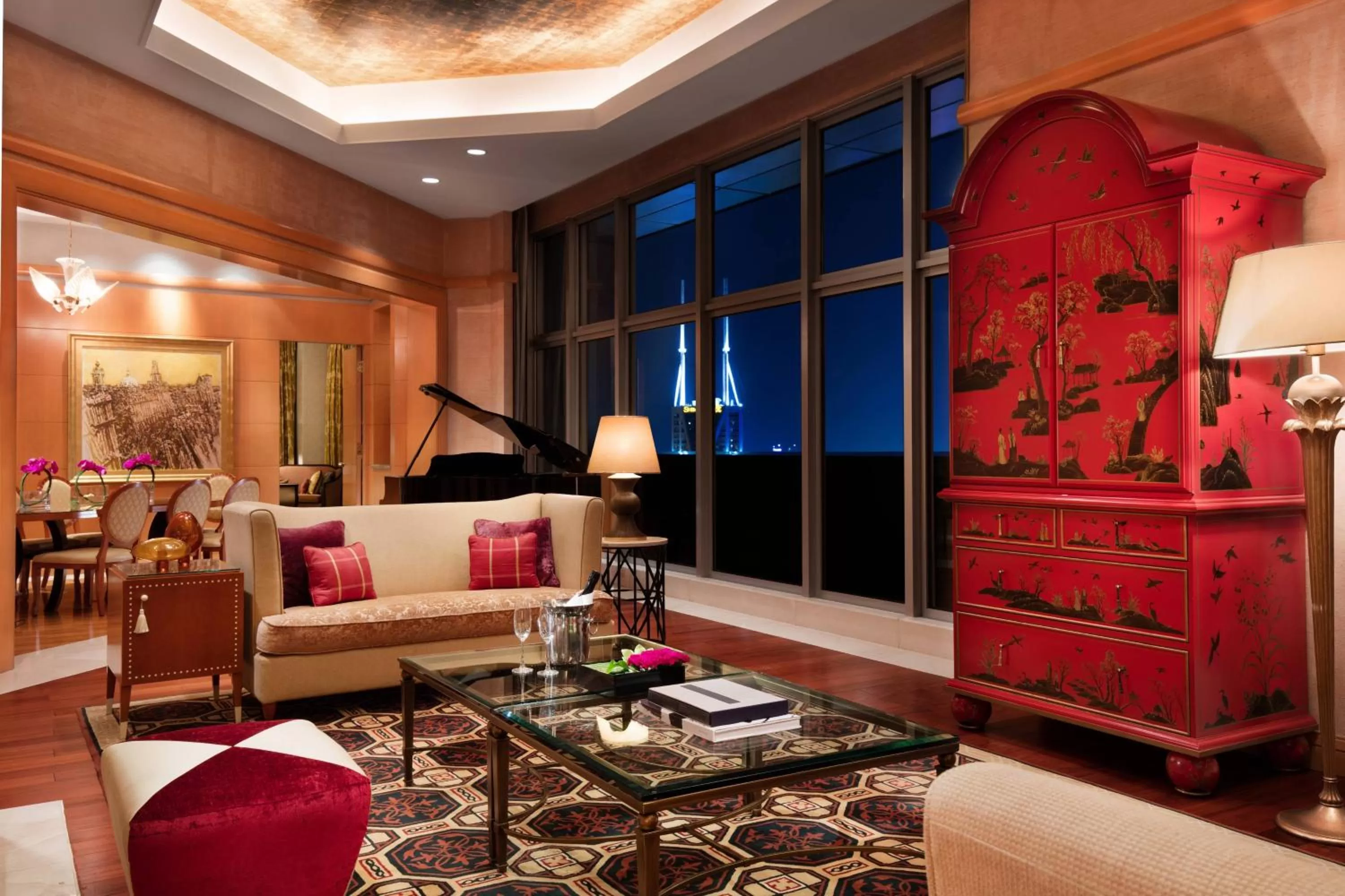 Living room in JW Marriott Shanghai at Tomorrow Square