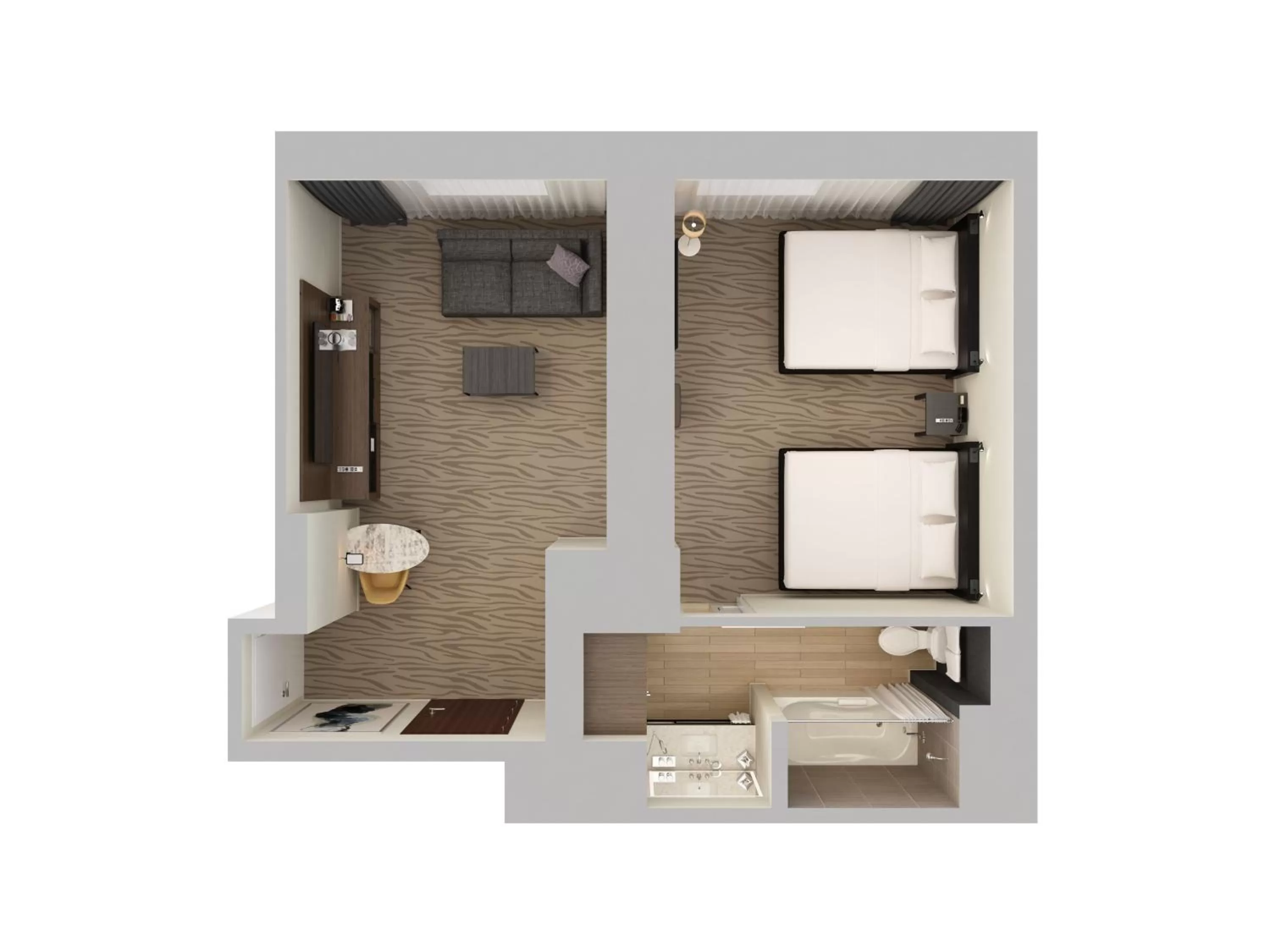 Floor plan in Hyatt Regency Deerfield