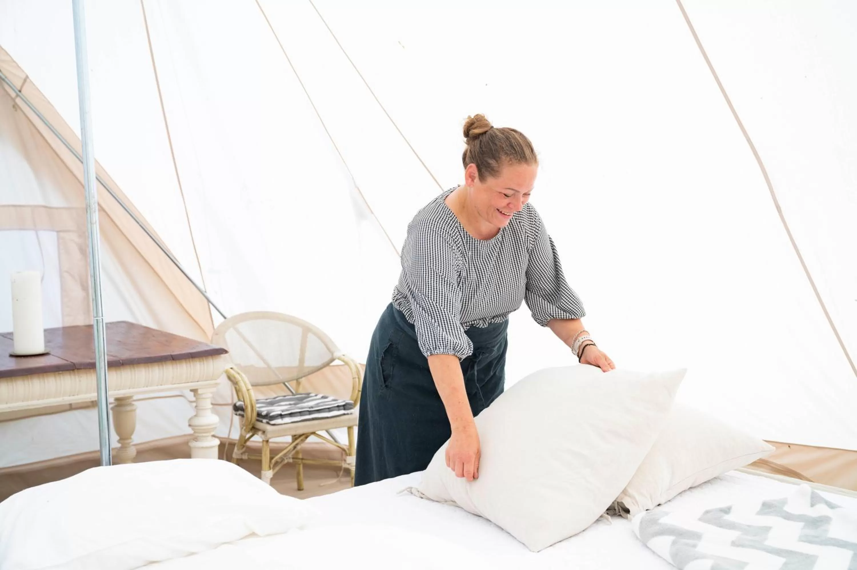 People, Bed in Skortskær Bondegårdsferie