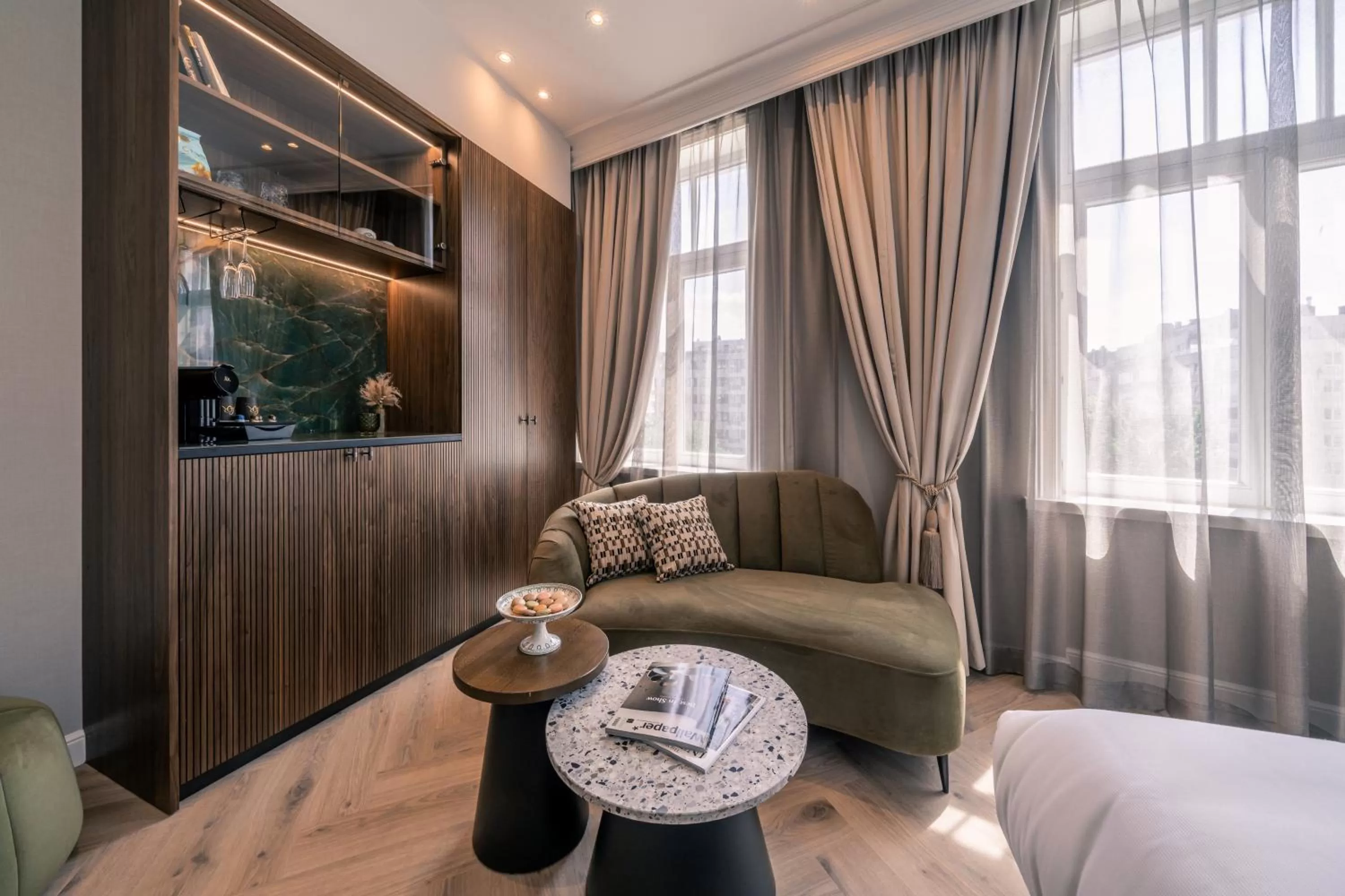 Seating area in Hotel Du Parc