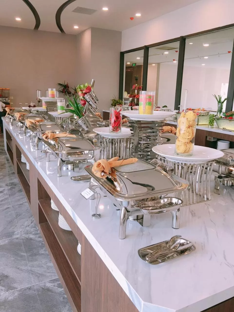 Buffet breakfast in DQua Hotel