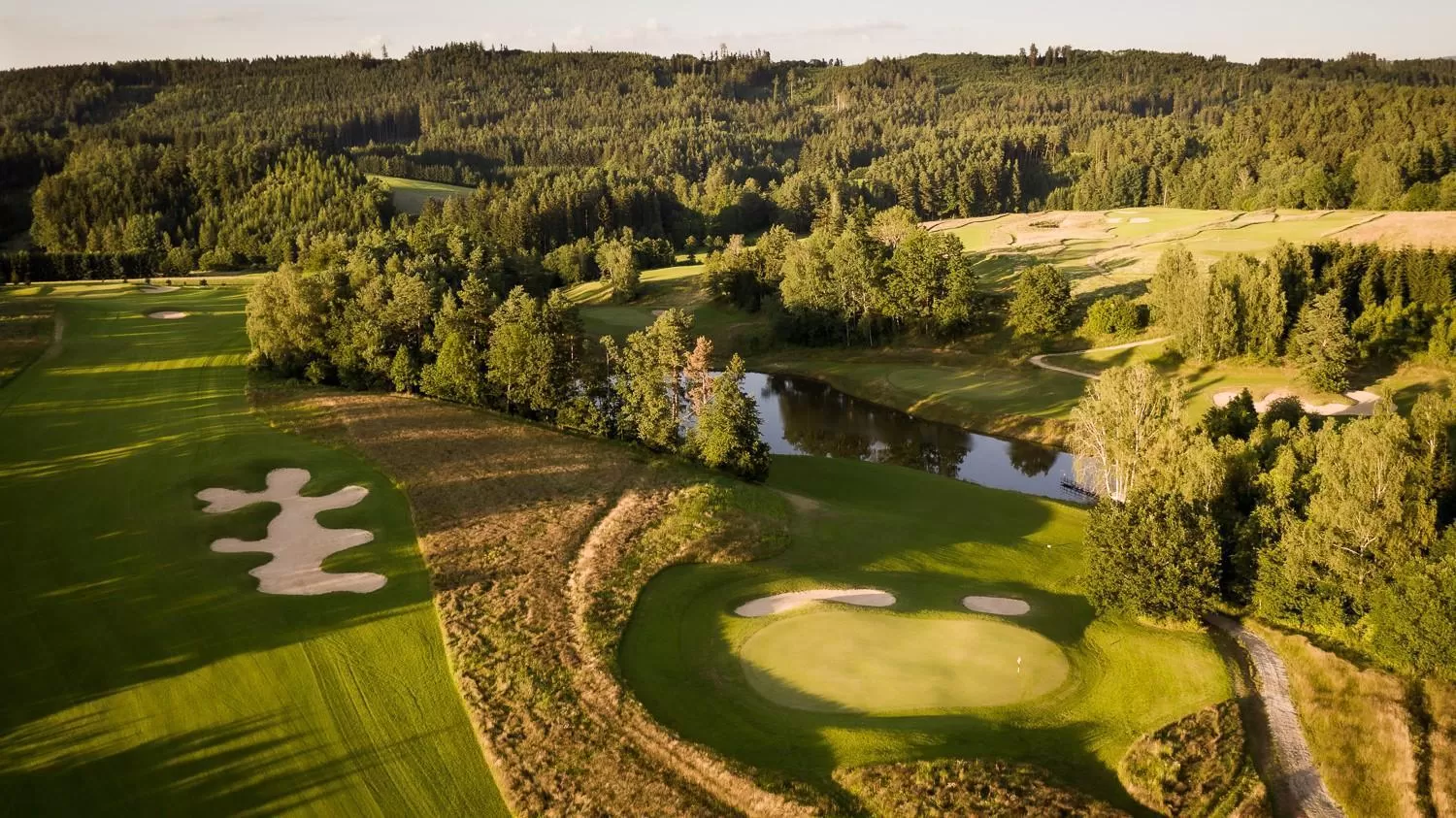 Golfcourse, Bird's-eye View in Hotel Tvrz Orlice