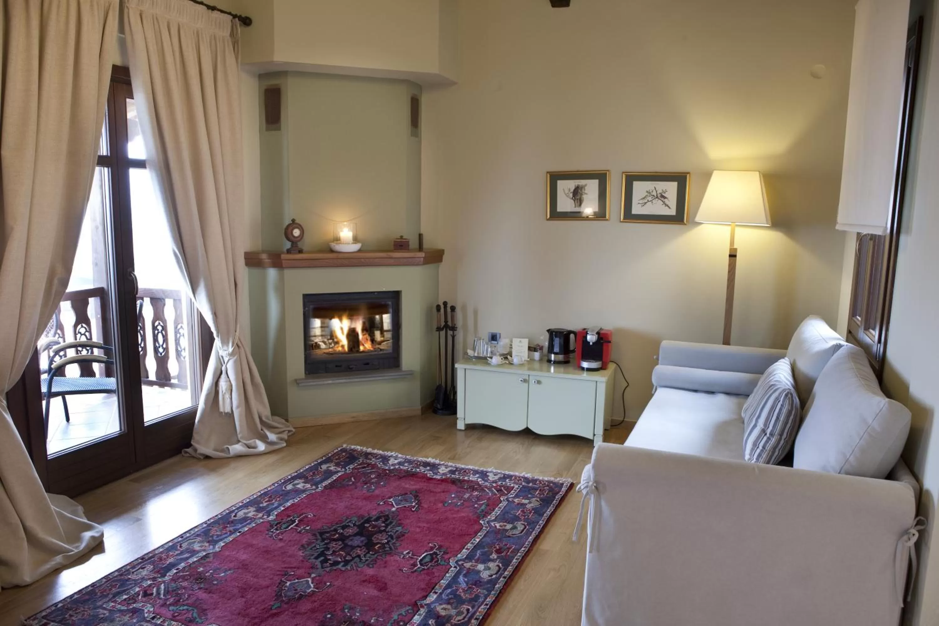 Seating area in Kazarma Hotel