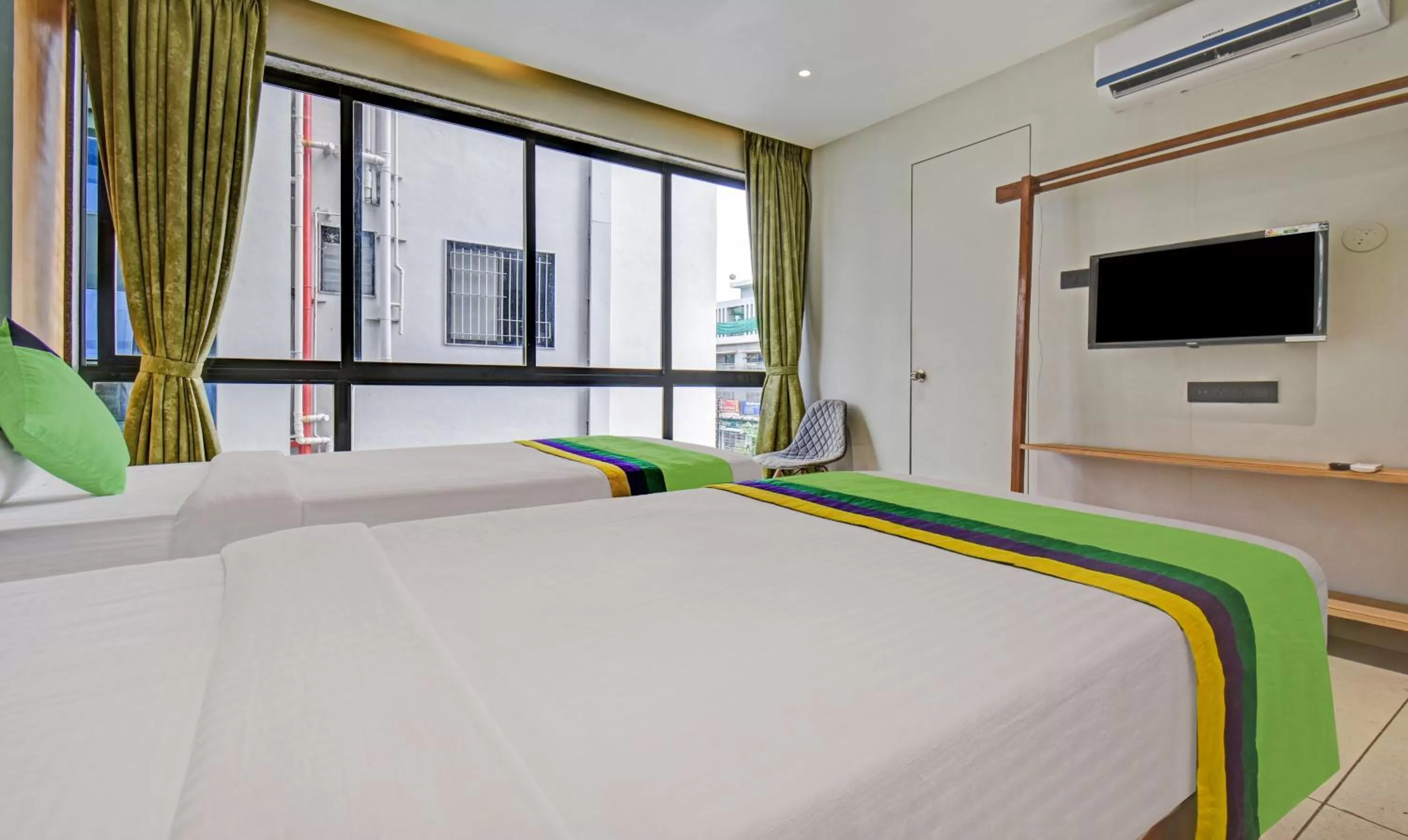 Bedroom, Bed in Treebo Aroma Executive