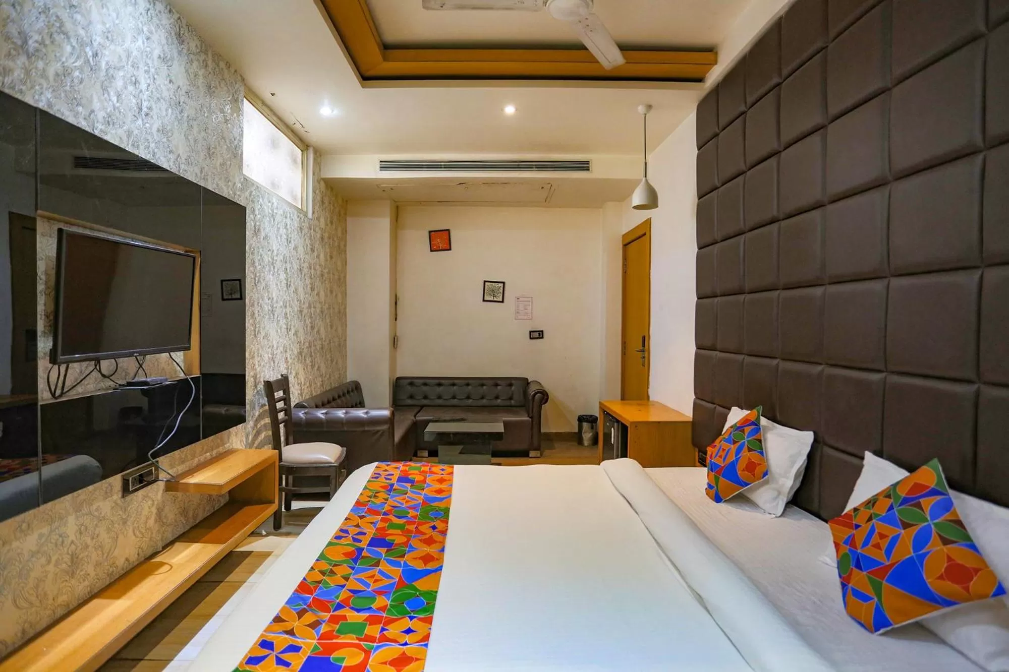 Bed in FabHotel Sun Park