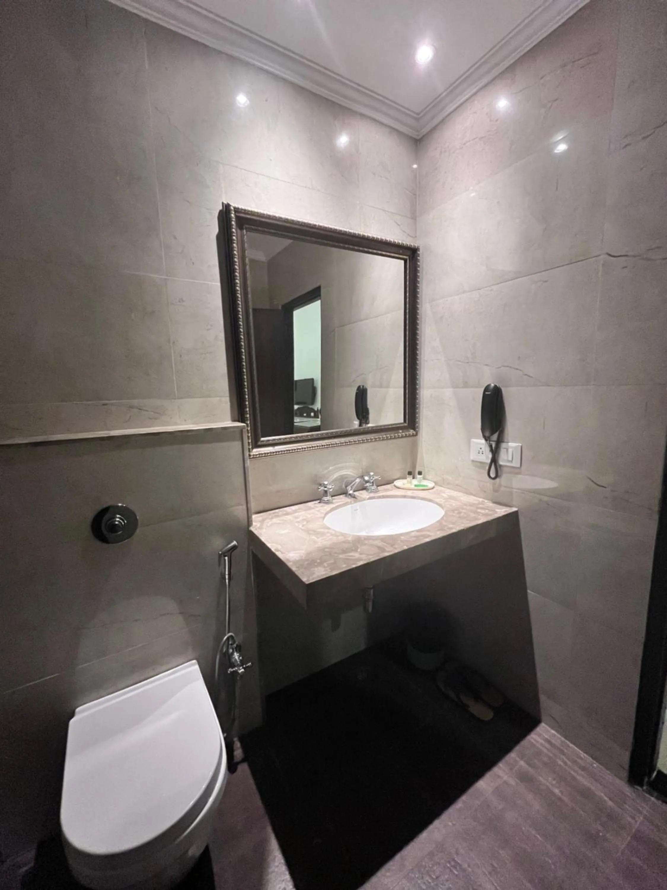 Toilet in Ratnawali – A Vegetarian Heritage Hotel