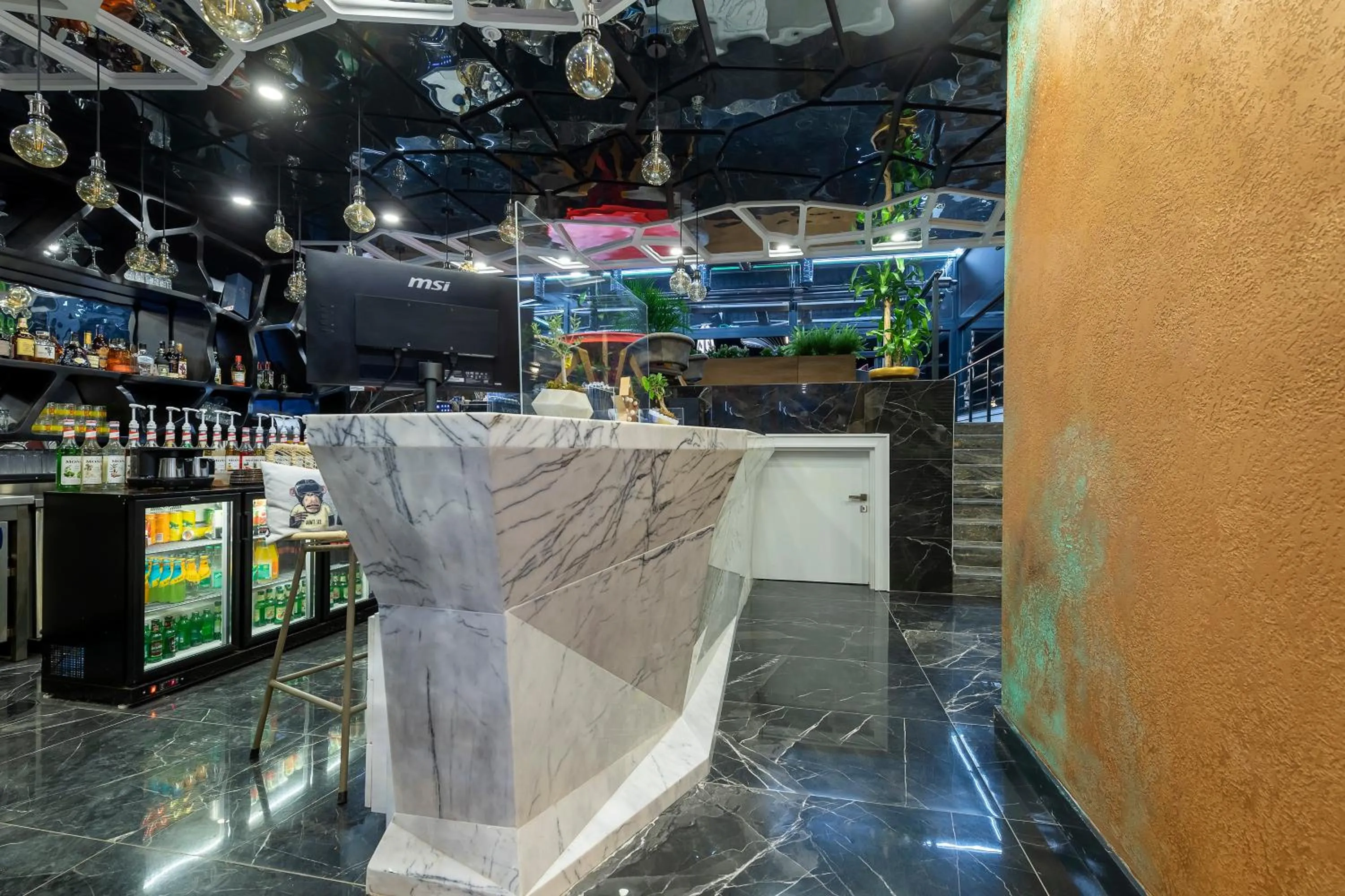 Lobby or reception in Lucky Monkey Hotel