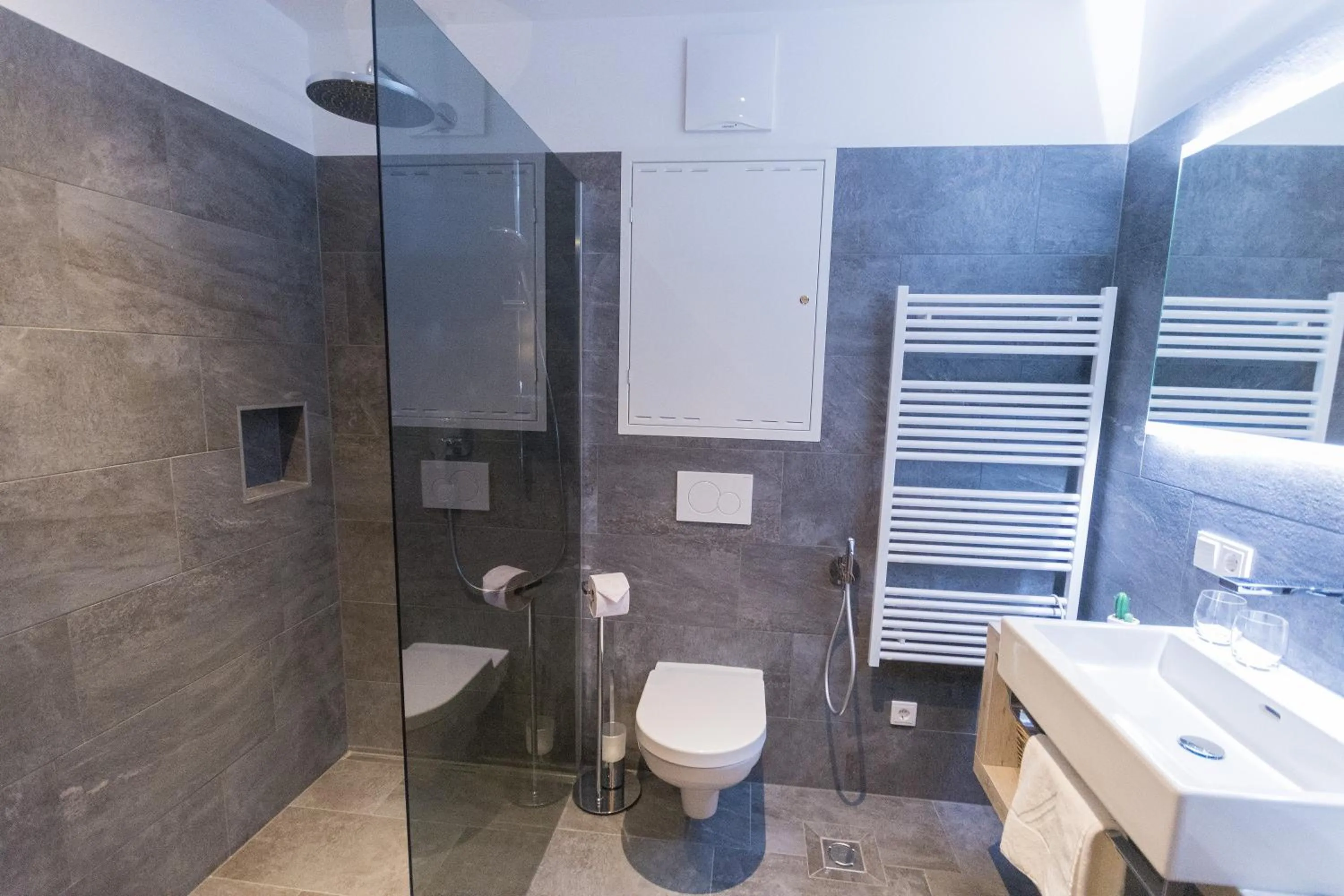 Shower, Bathroom in Schönblick Residence - Absolut Alpine Apartments