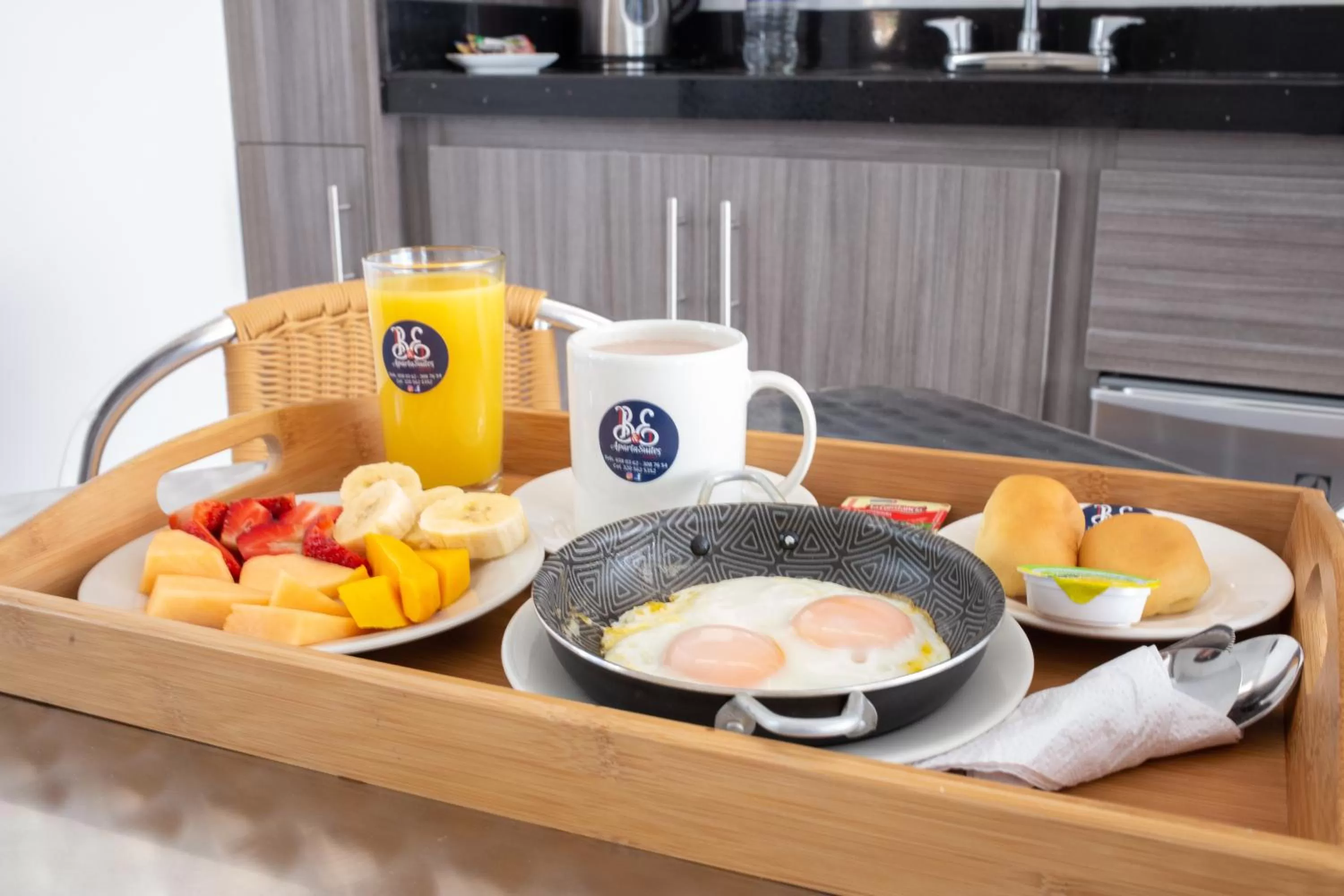 Food close-up in BE Suites Hotel Cali