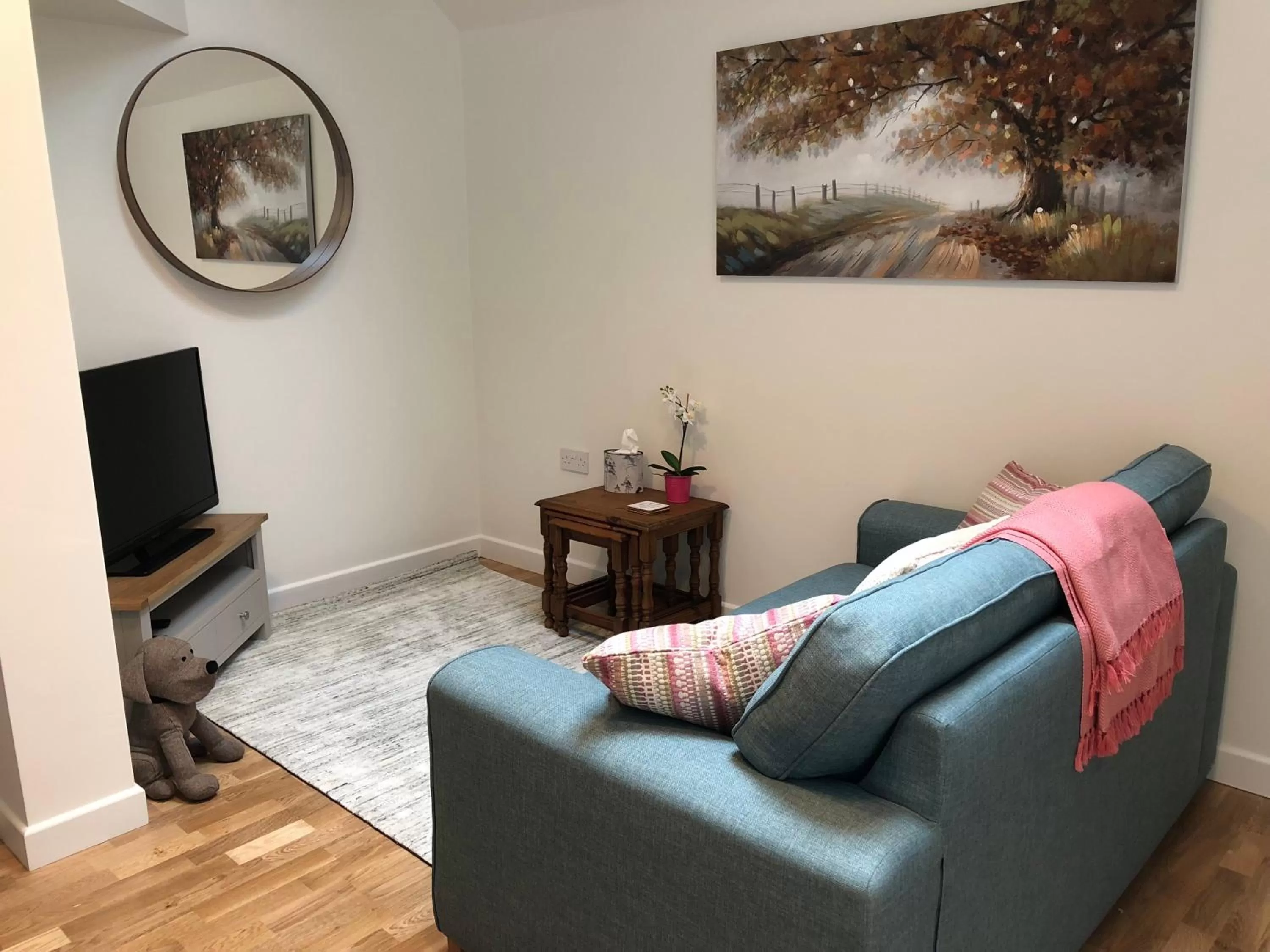 Seating area in The Little Barn - Self Catering Holiday Accommodation
