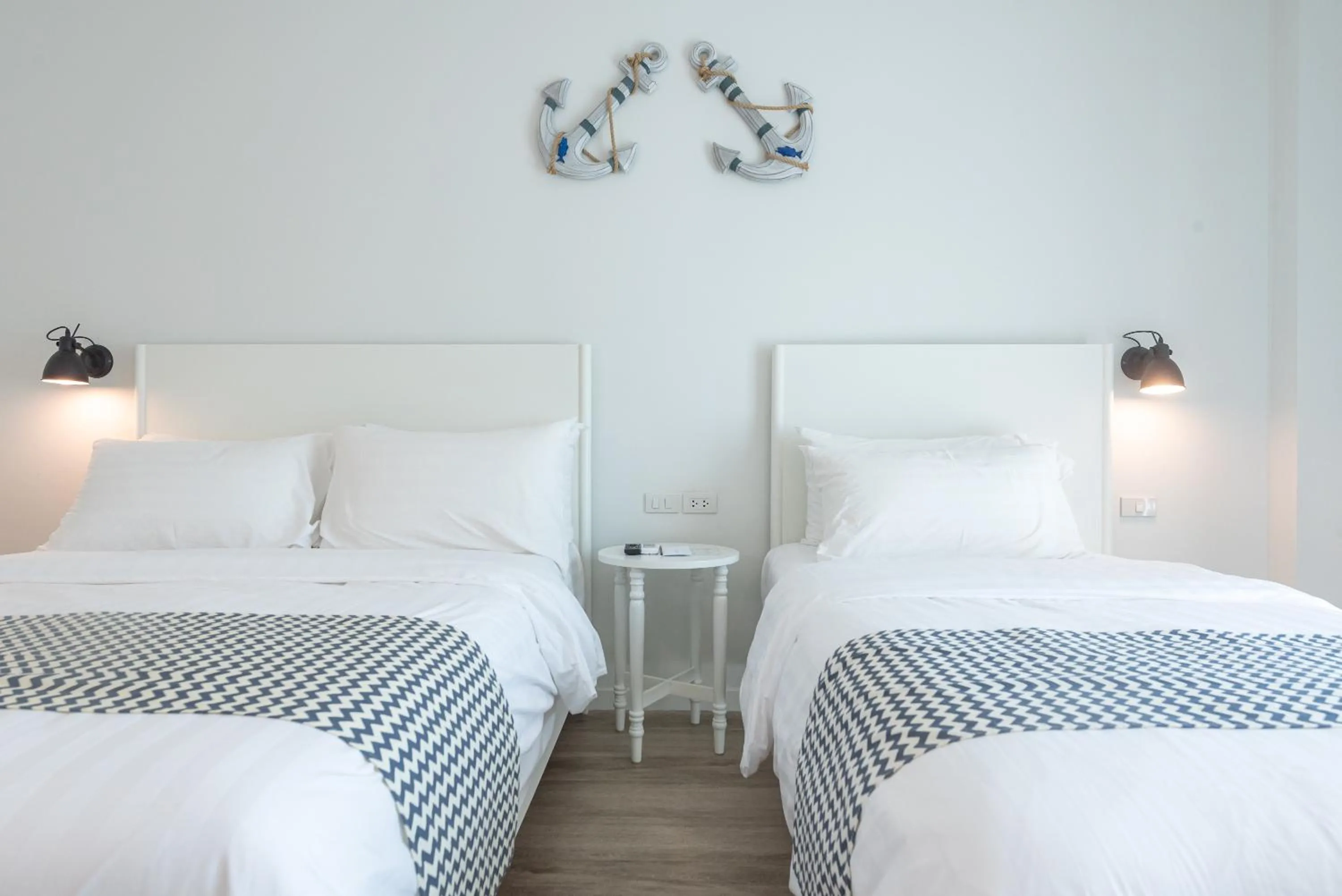 Bed in Peggy's Cove Resort