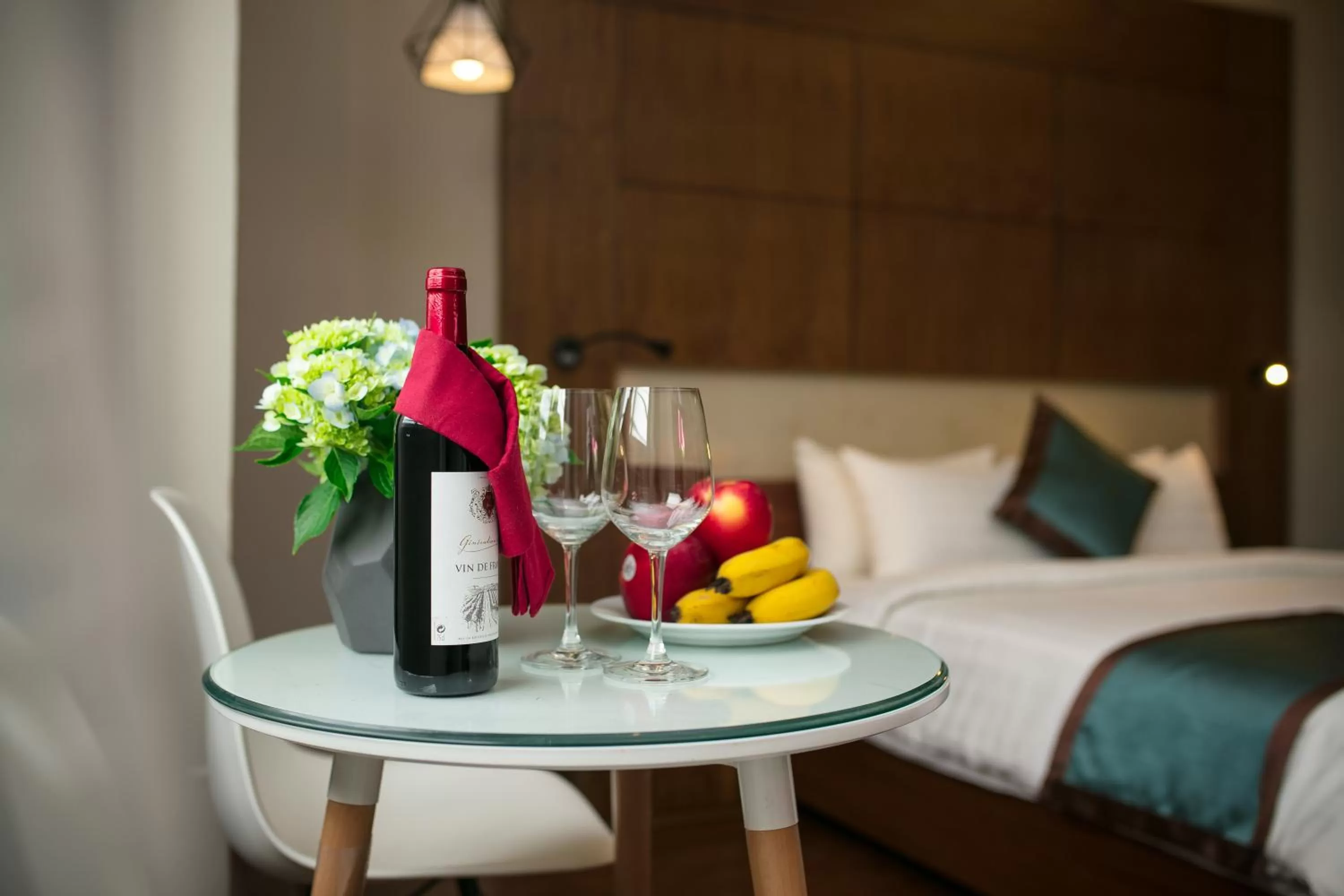 Decorative detail, Bed in Bonne Nuit Hotel & Spa Hanoi