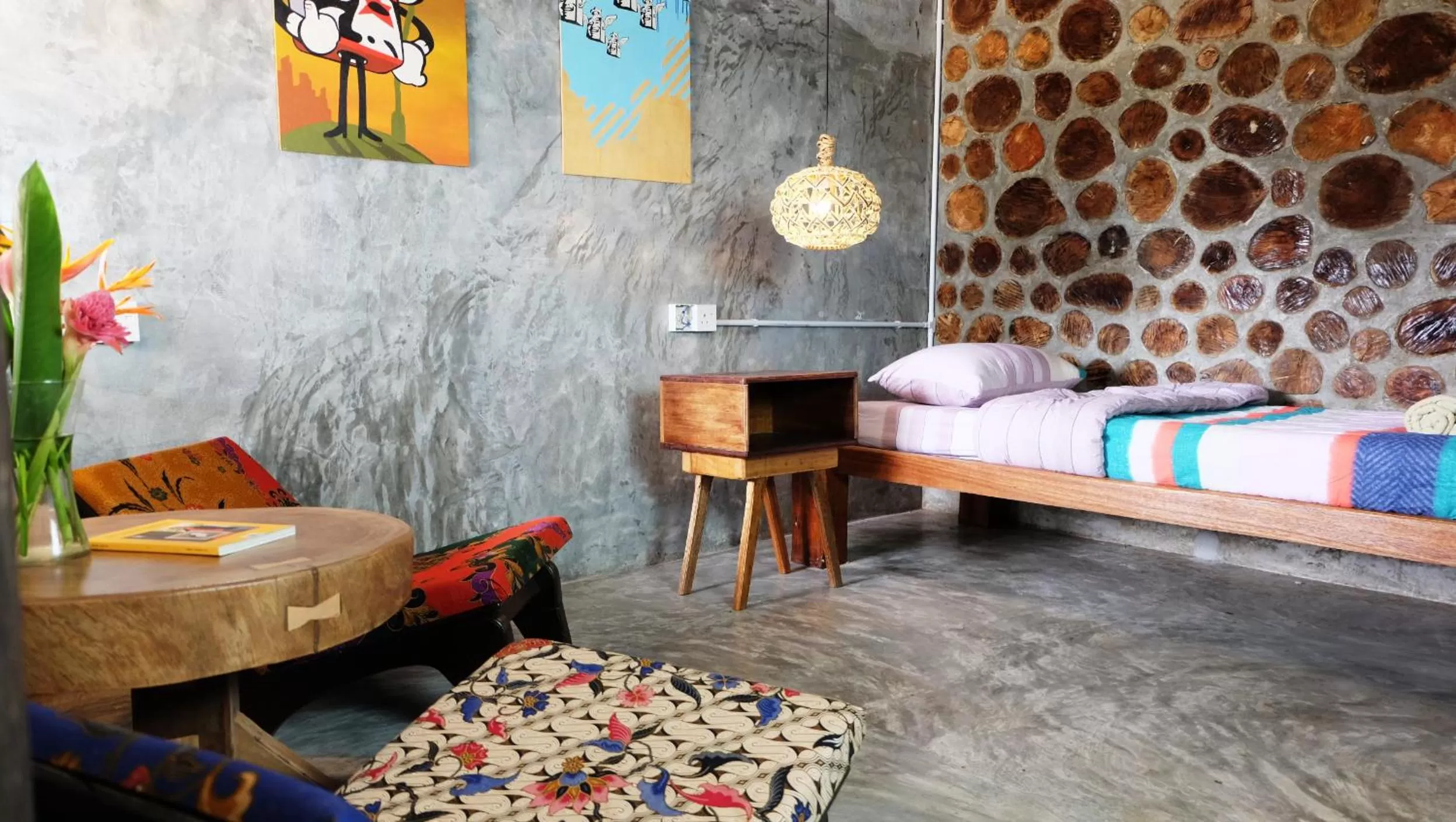 Seating area, Bed in The Kasbah Langkawi