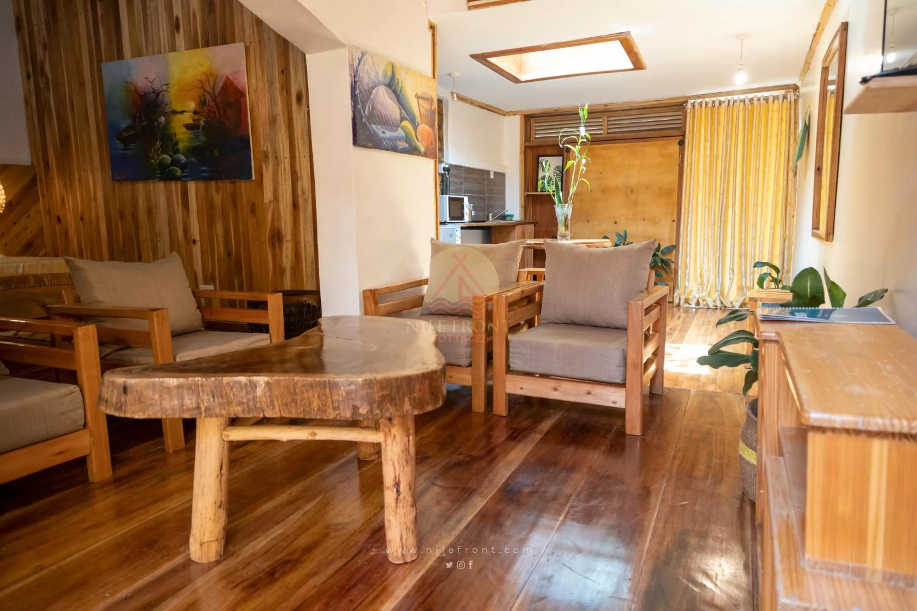 Seating Area in Nile Front Cottages