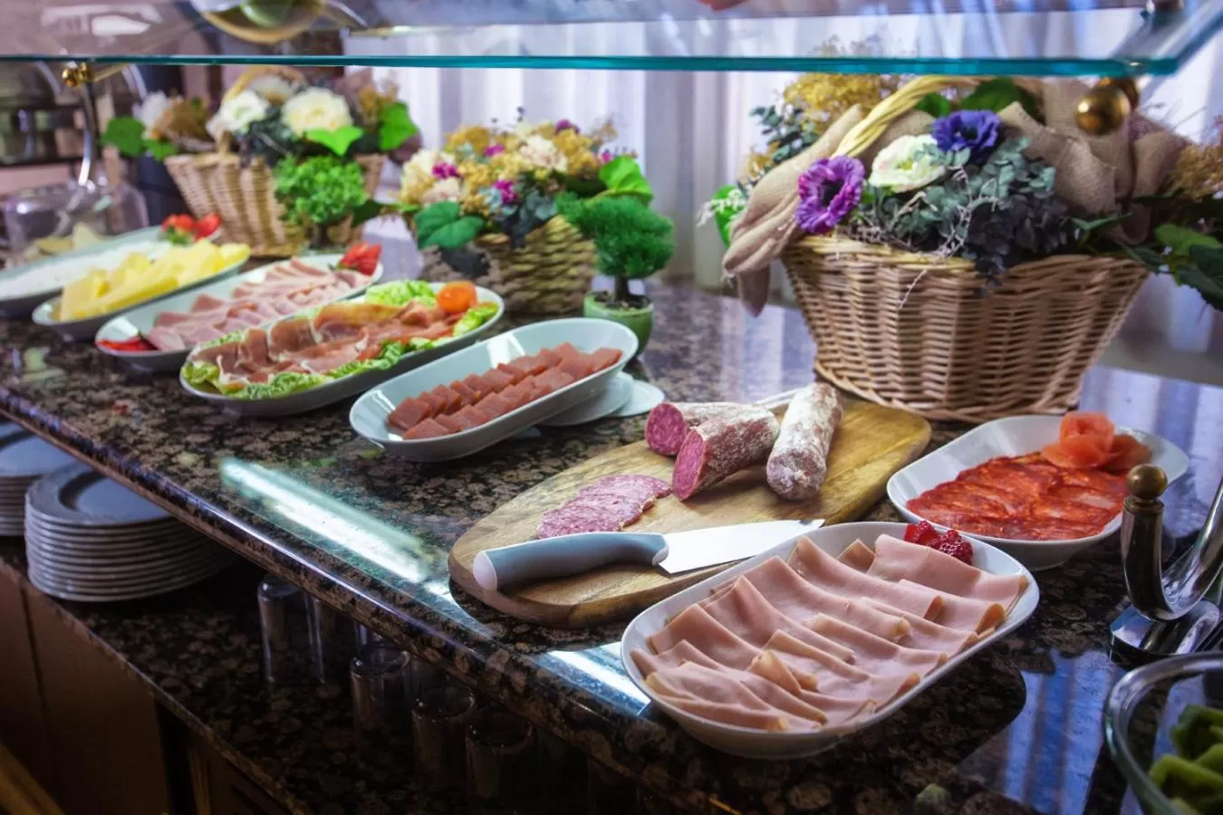 Breakfast in Hotel Monasterio Benedictino