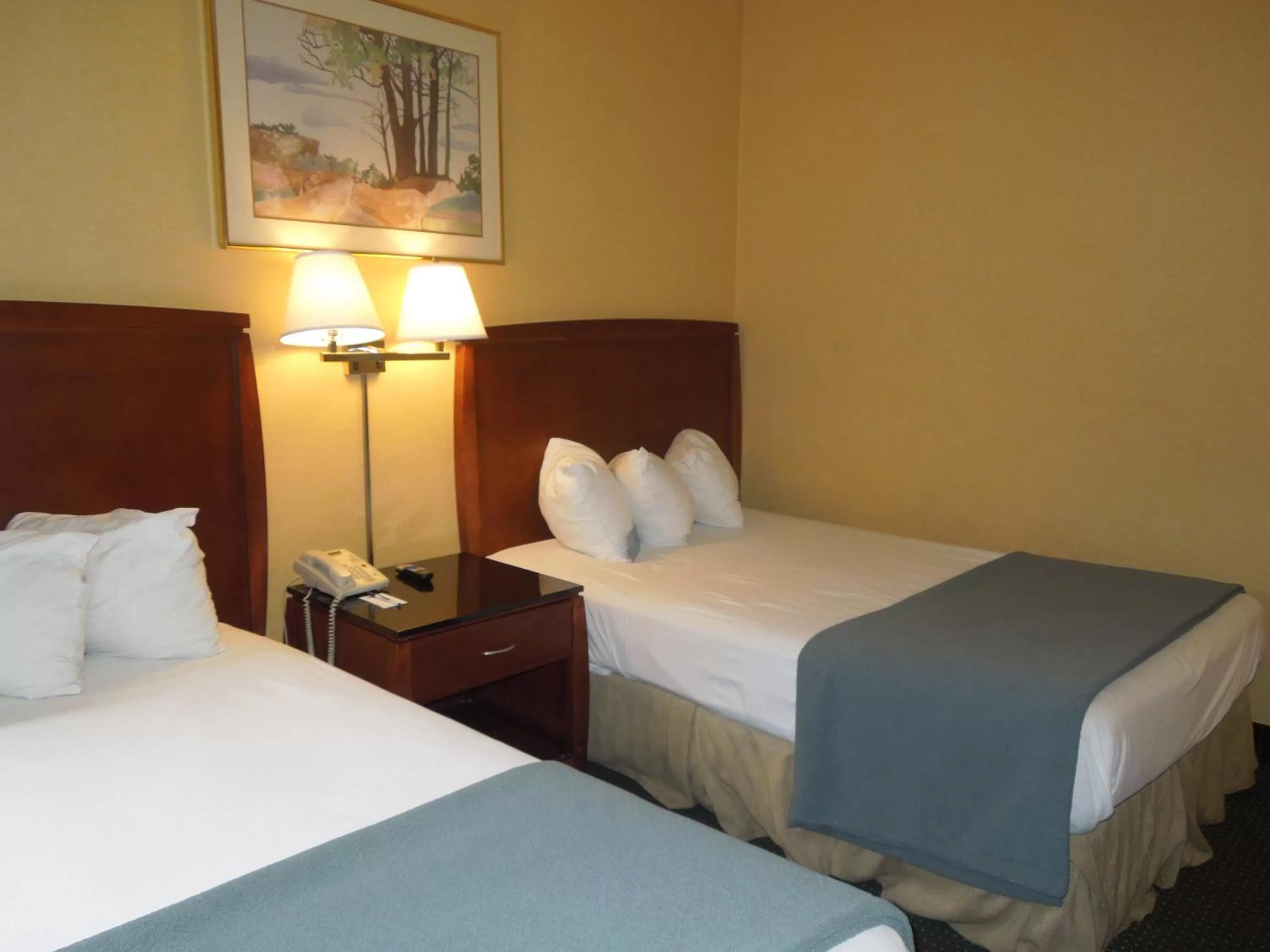 Toilet, Bed in Travelodge by Wyndham Silver Spring