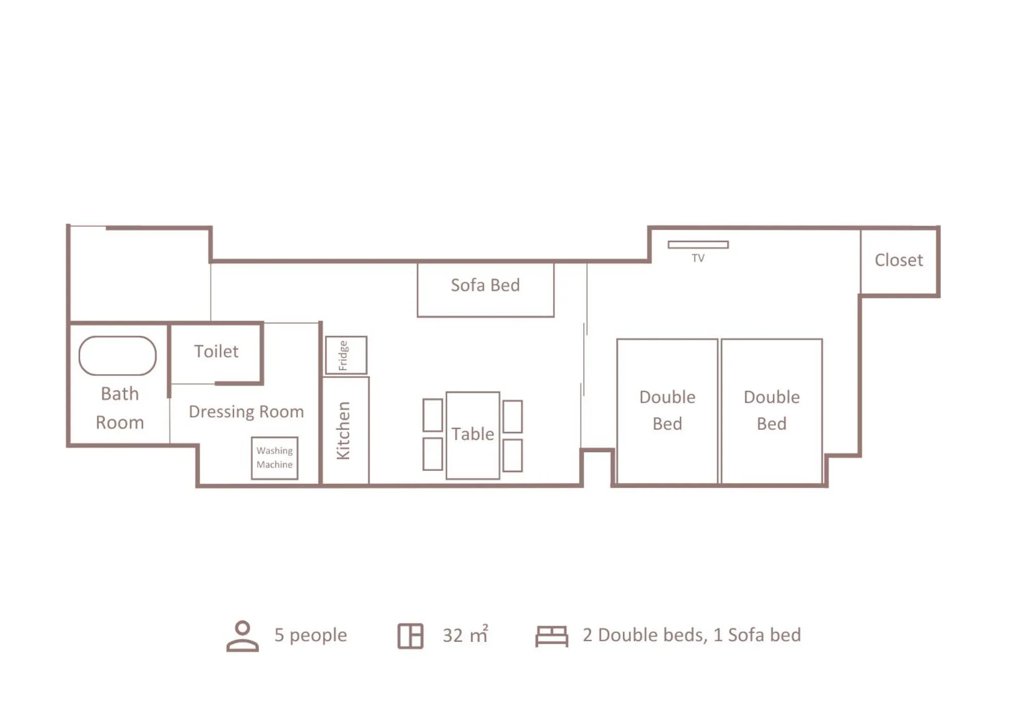Floor plan in Minn Machiya