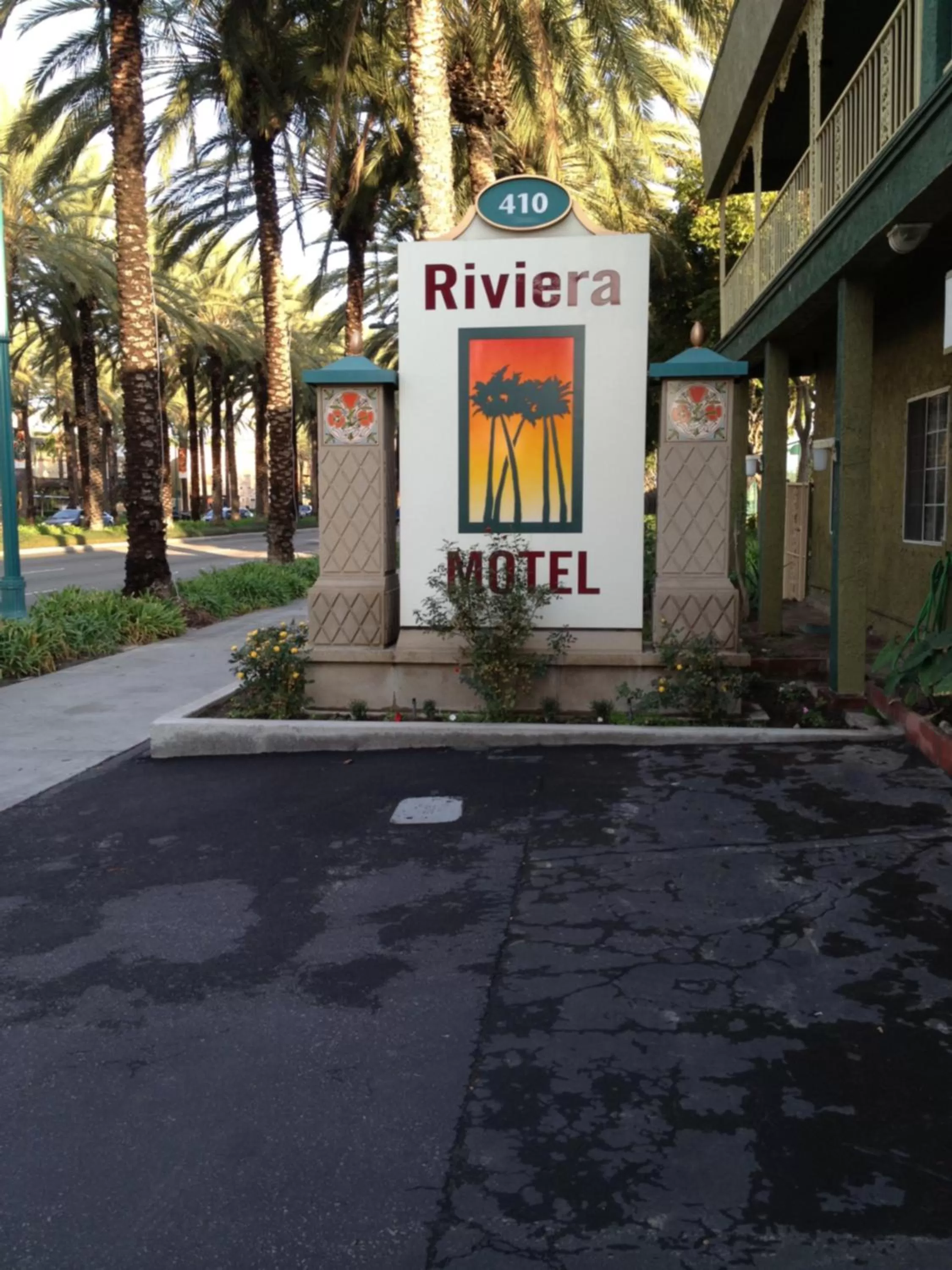 Property logo or sign in Riviera Motel