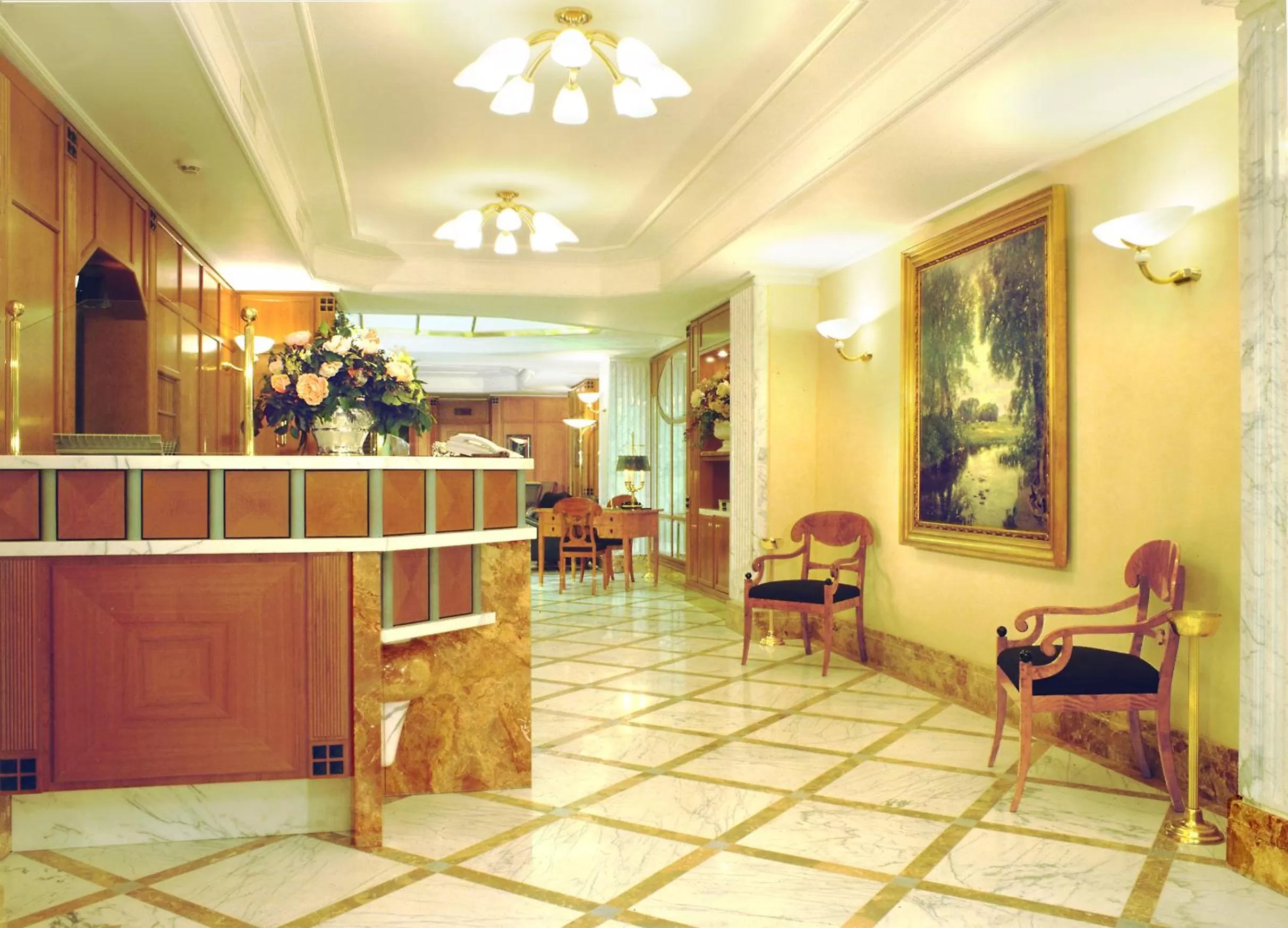 Lobby or reception in Hotel Capitol Milano