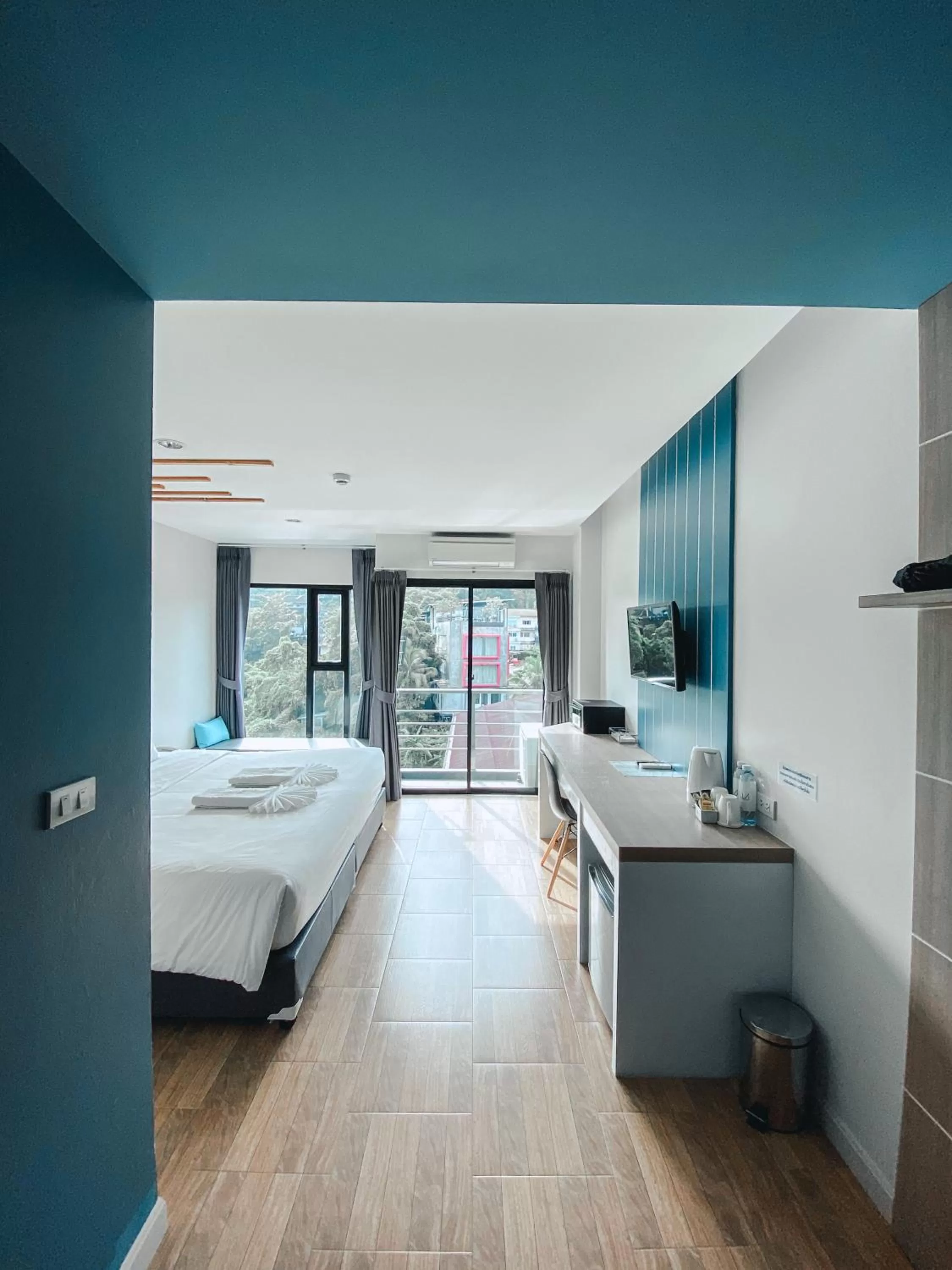 Bed in The Galla Hotel