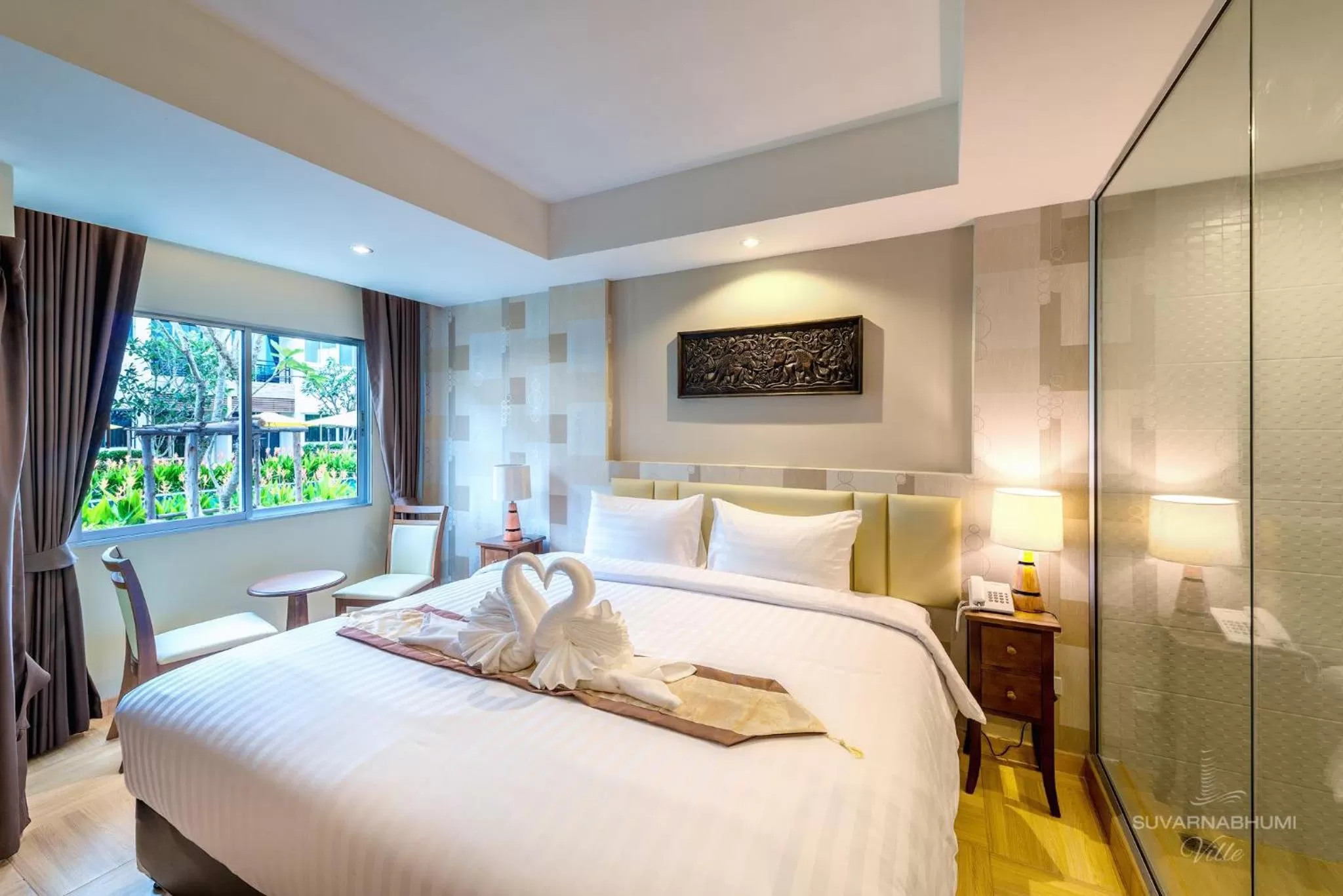 Premier Double Room with Pool Access in Suvarnabhumi Ville Airport Hotel