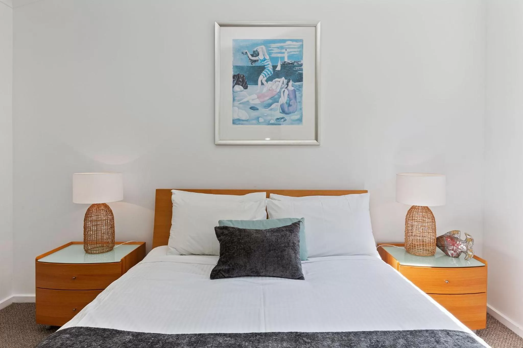 Bed in Whitecrest Eco Apartments Great Ocean Road