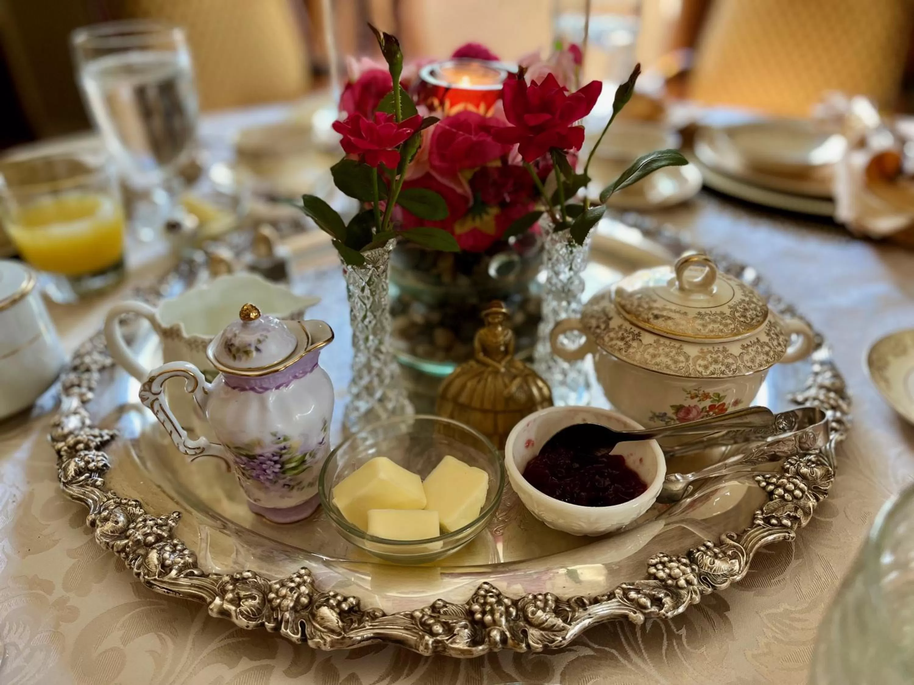 Dining area in The Beaumont House Natchez