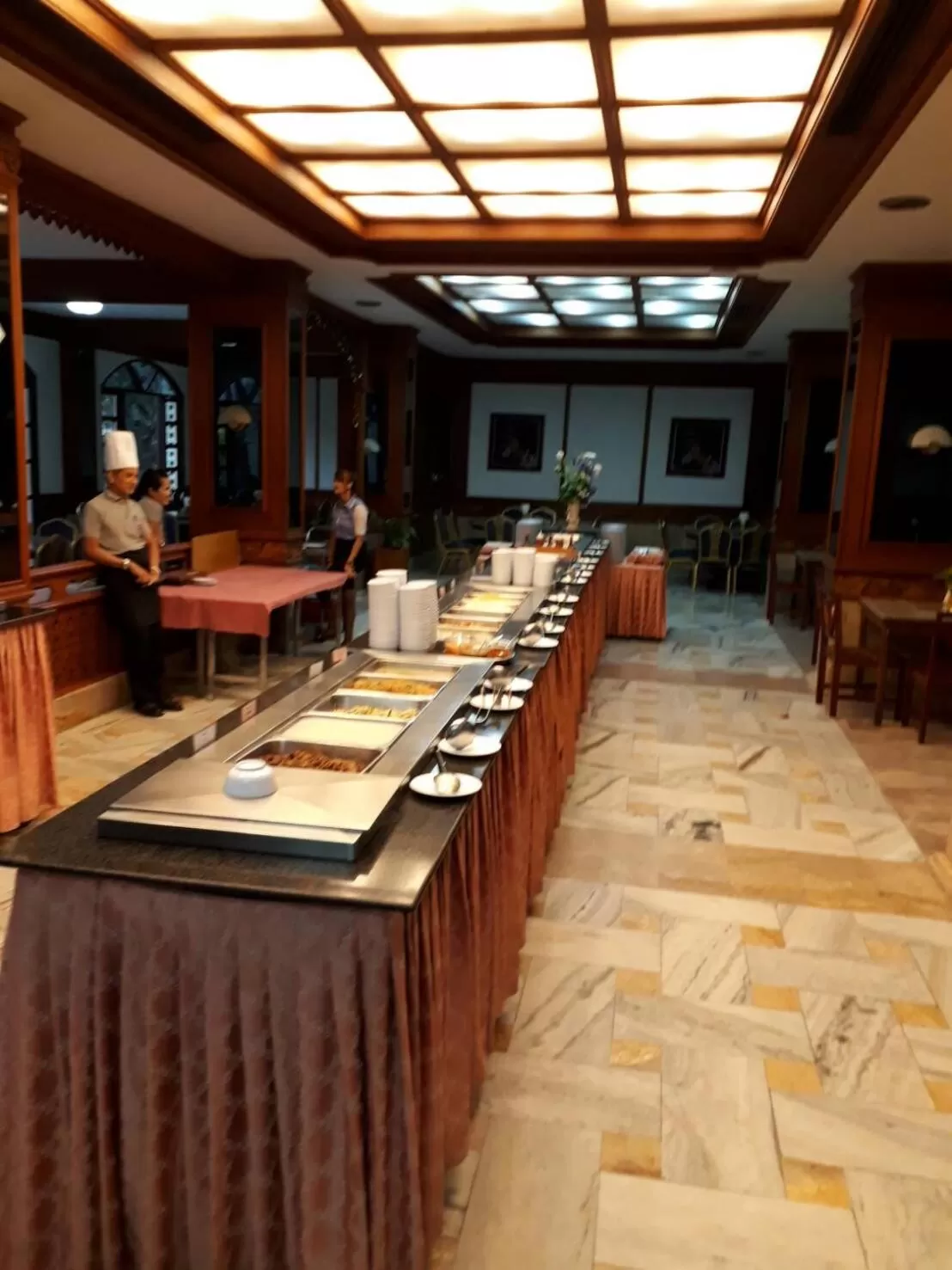 Buffet breakfast in Royal Twins Palace Hotel