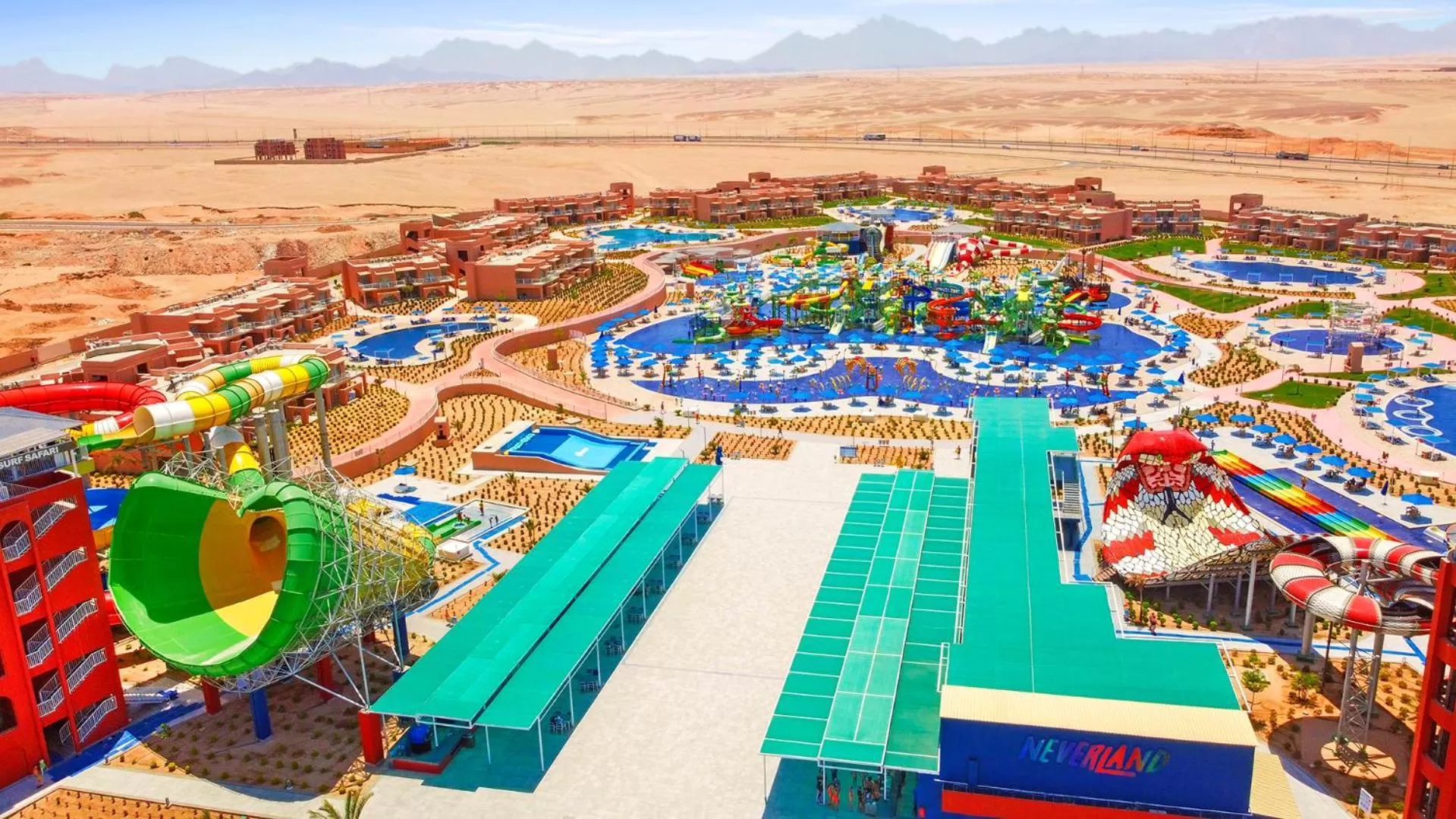Bird's eye view in Pickalbatros Jungle Aqua Park - Neverland Hurghada