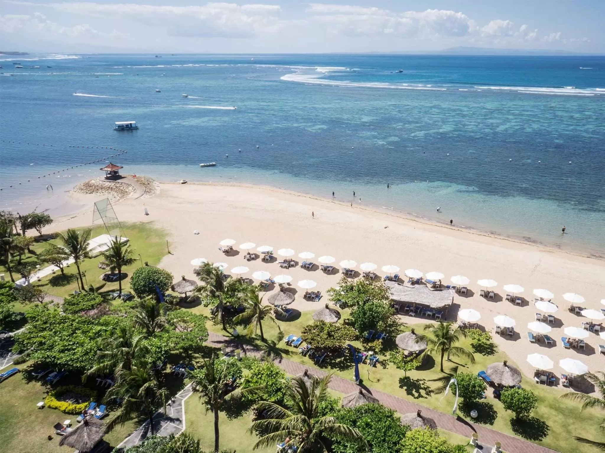 Beach, Bird's-eye View in Grand Mirage Resort & Thalasso Bali
