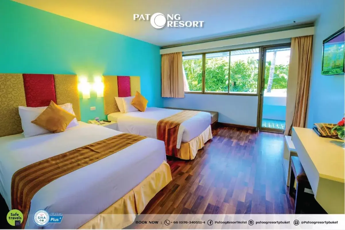 Superior Double or Twin Room in Patong Resort Hotel - SHA Extra Plus Superior Double or Twin Room in Patong Resort Hotel - SHA Extra Plus