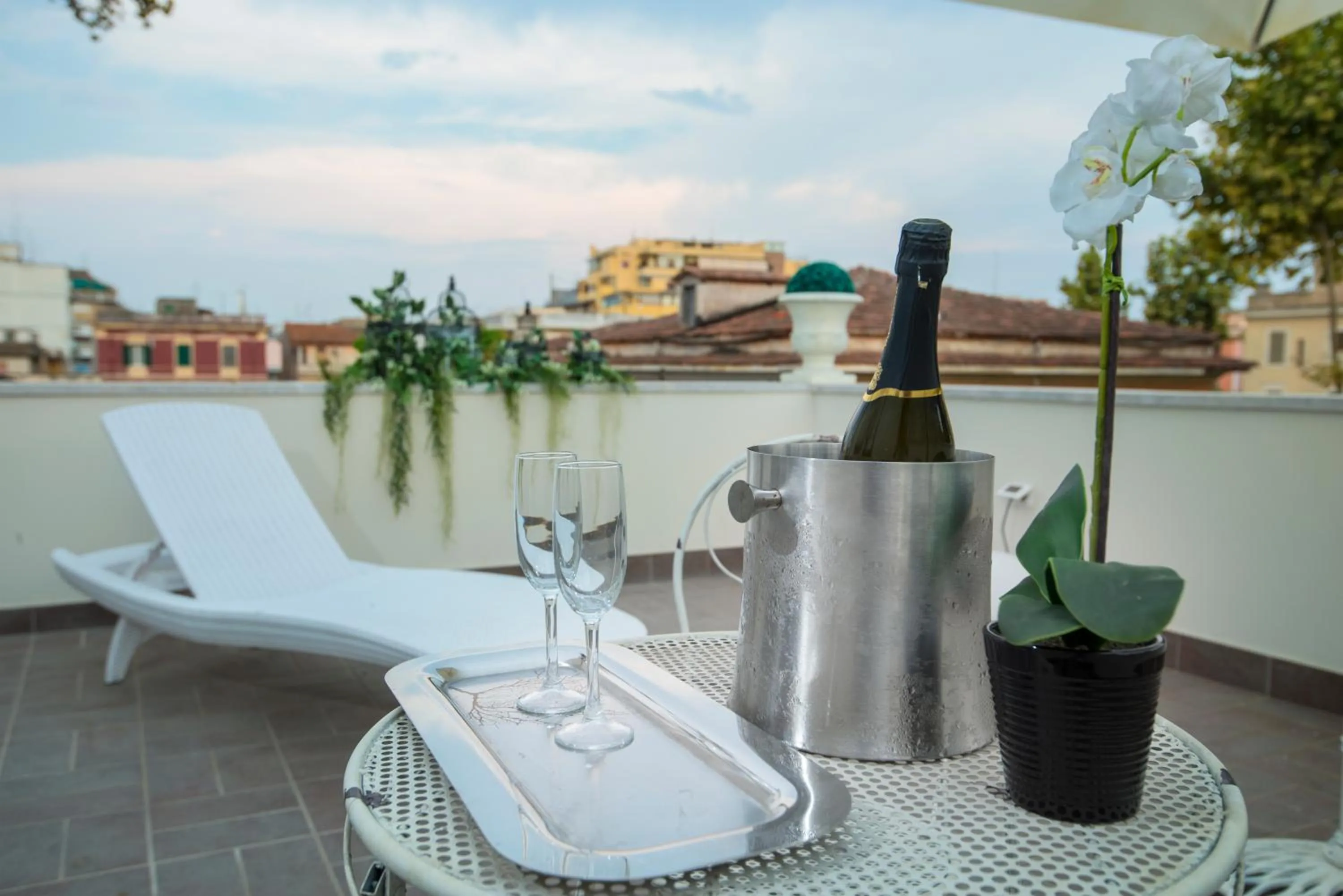 Balcony/Terrace in Halex room&food