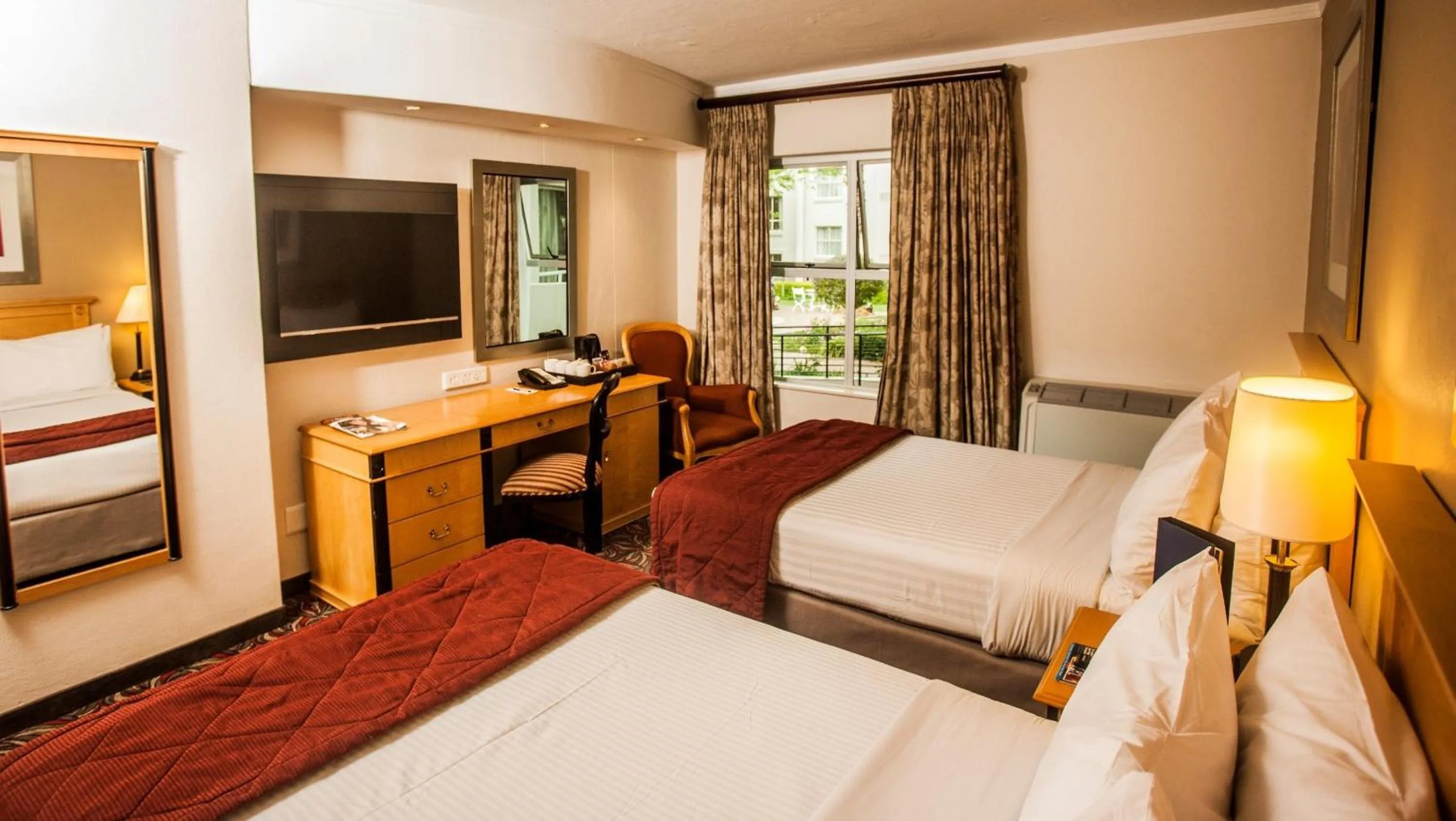 View (from property/room), Bed in Garden Court Morningside Sandton