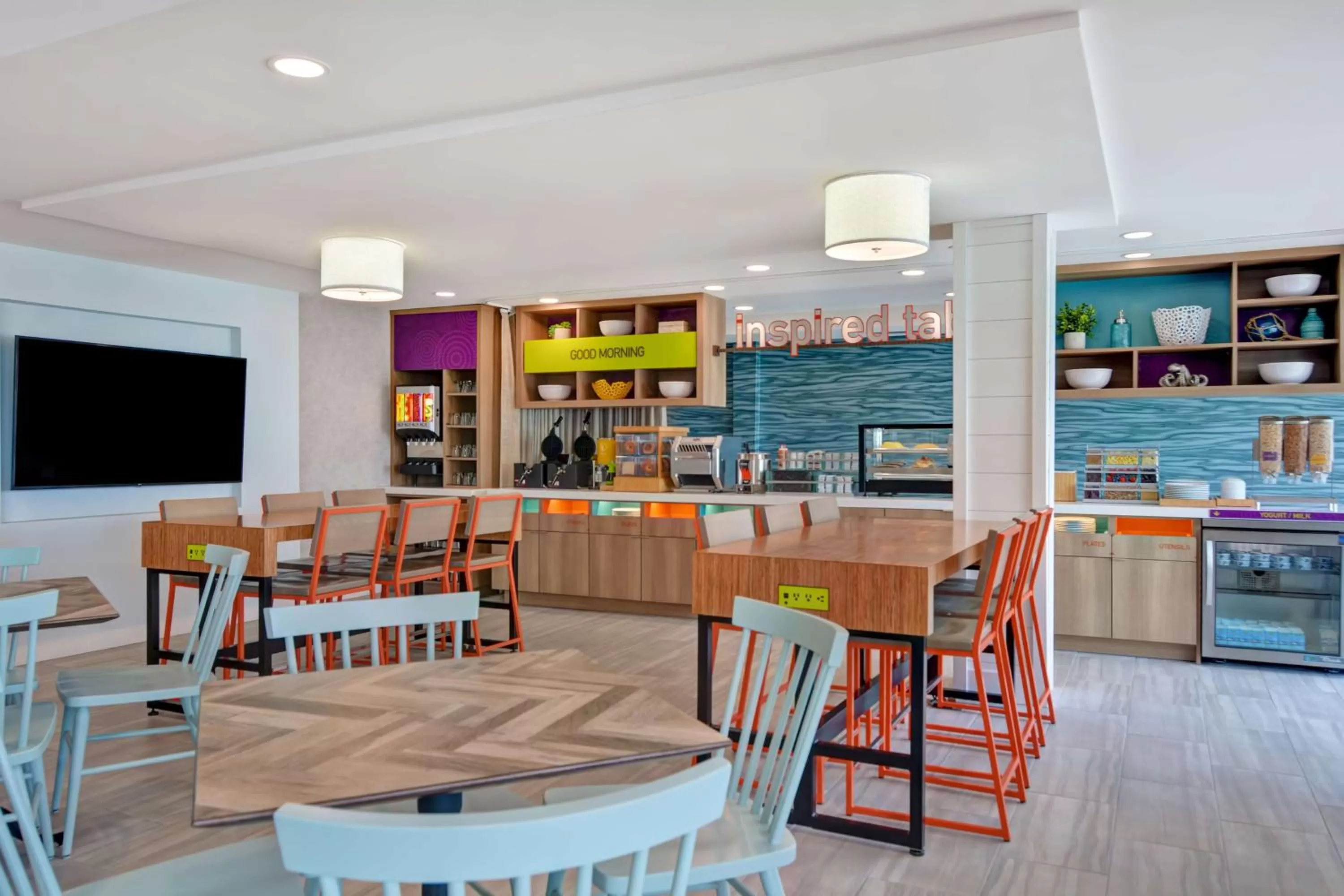 Breakfast in Home2 Suites Ormond Beach Oceanfront, FL