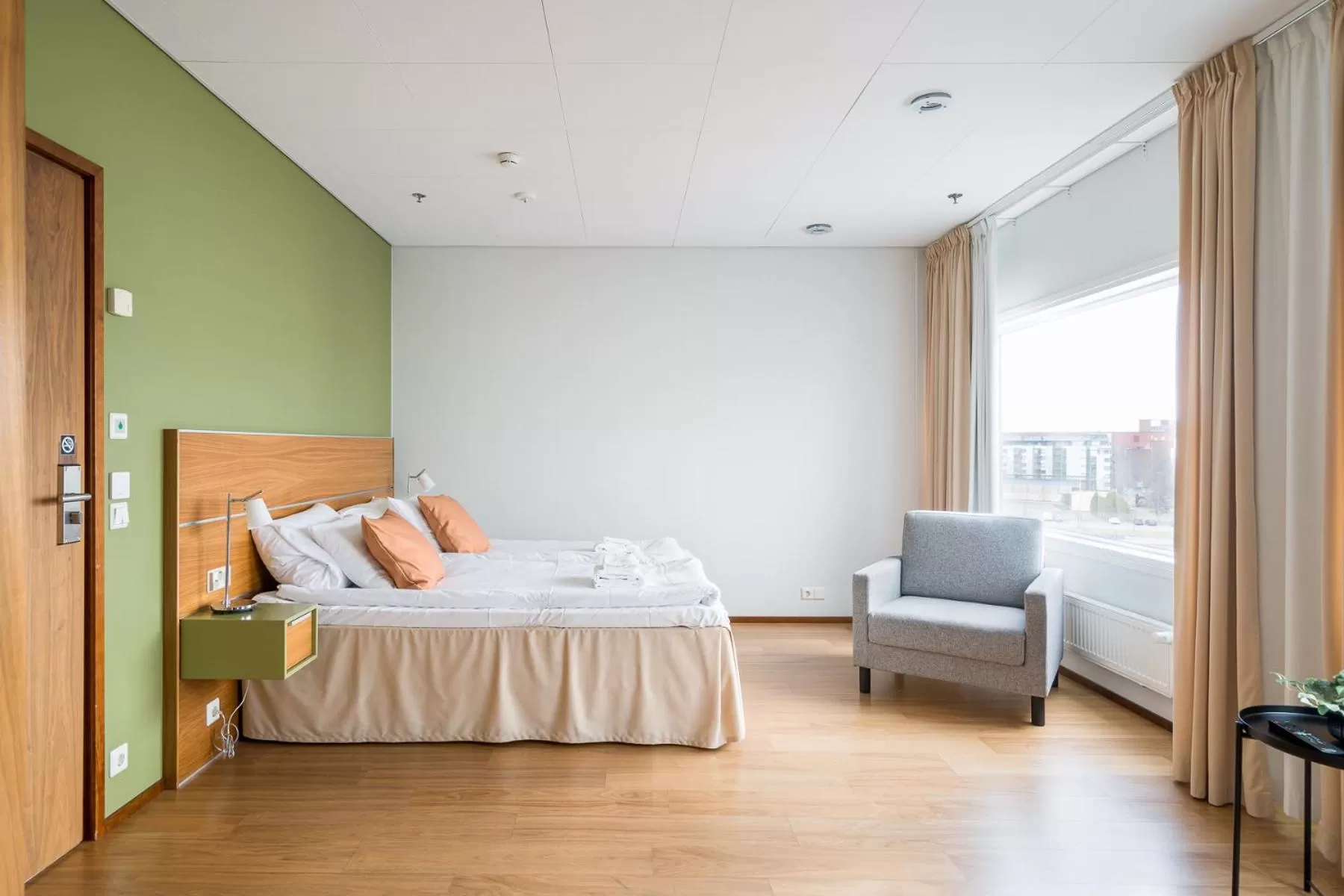 Bedroom, Bed in Hiisi Hotel Helsinki Jätkäsaari