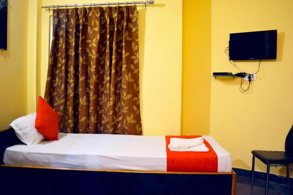 Bed in Skyline Lodge