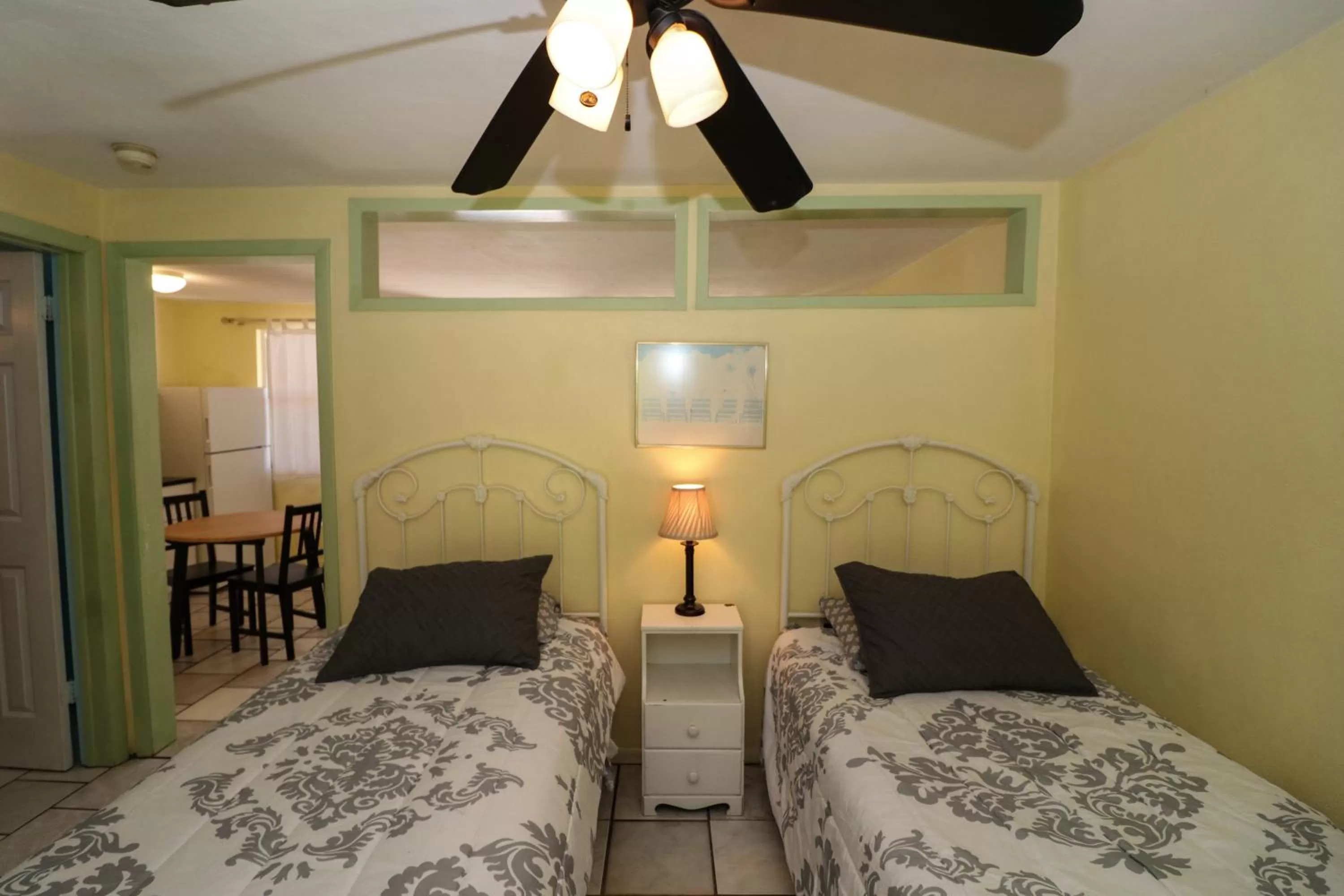 Bed in Grove City Motel