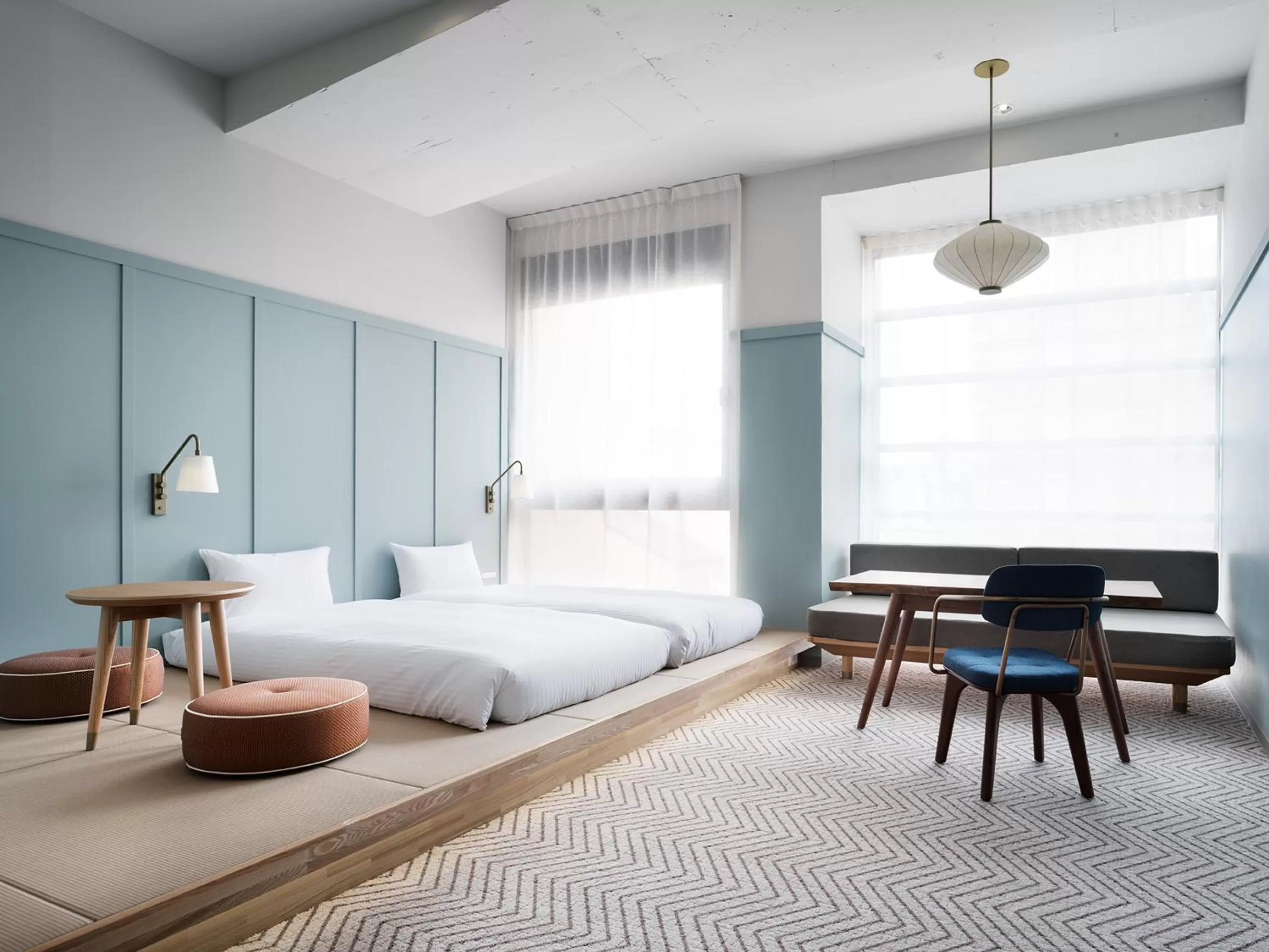 Photo of the whole room, Bed in RAKURO Kyoto by THE SHARE HOTELS