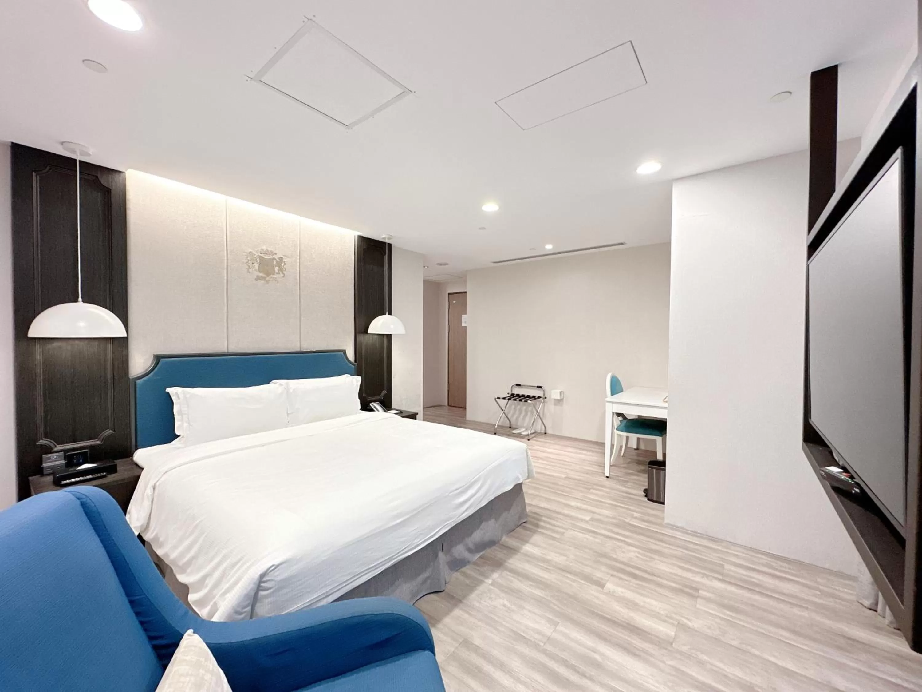 Bed in 台南星鑽國際商旅 Hua Hotel